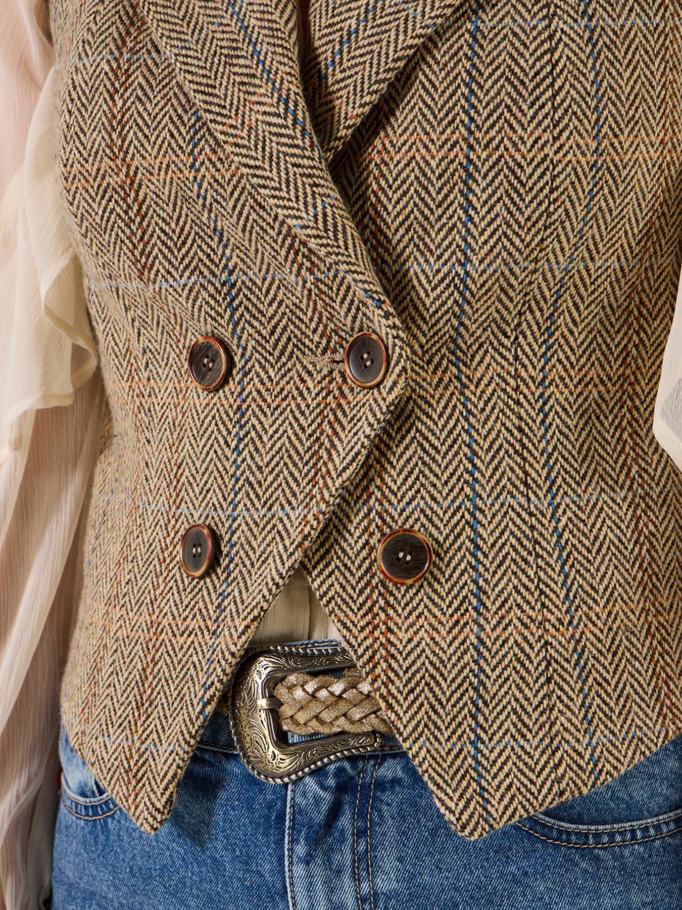 Image 5 of 7 of Joe Browns Spring Days Tweed Waistcoat - Brown