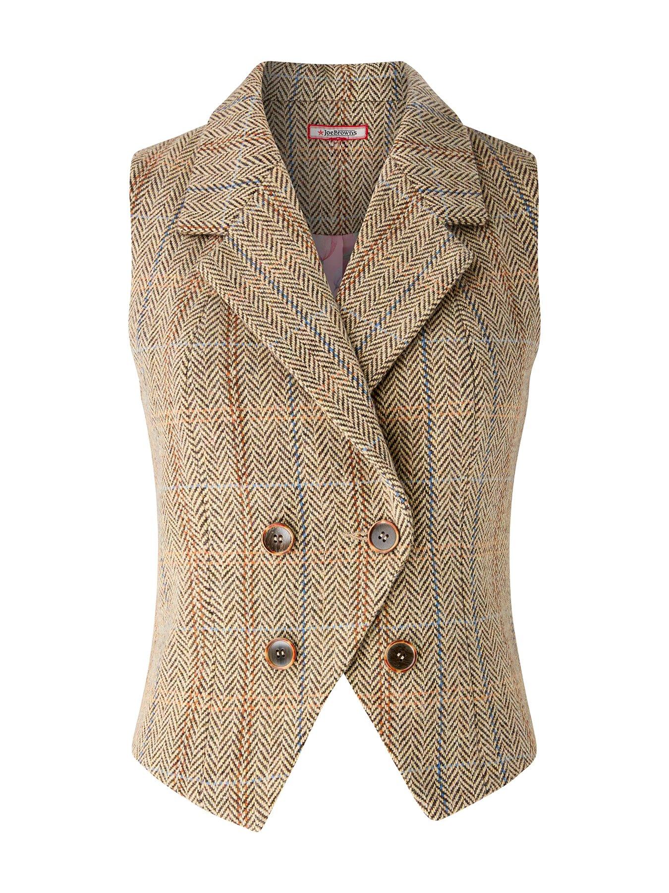 Image 7 of 7 of Joe Browns Spring Days Tweed Waistcoat - Brown