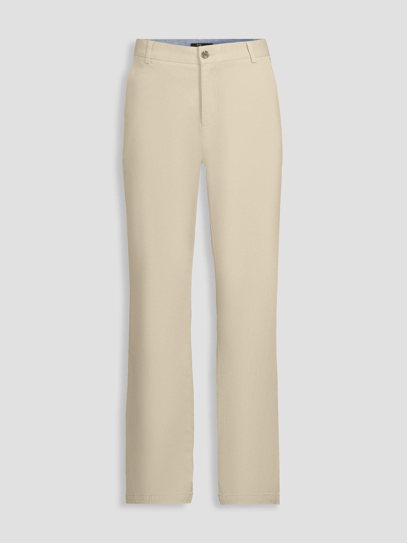 Image 7 of 7 of The Very Collection Loose Fit Cotton Rich Chino Trousers With Stretch - Stone