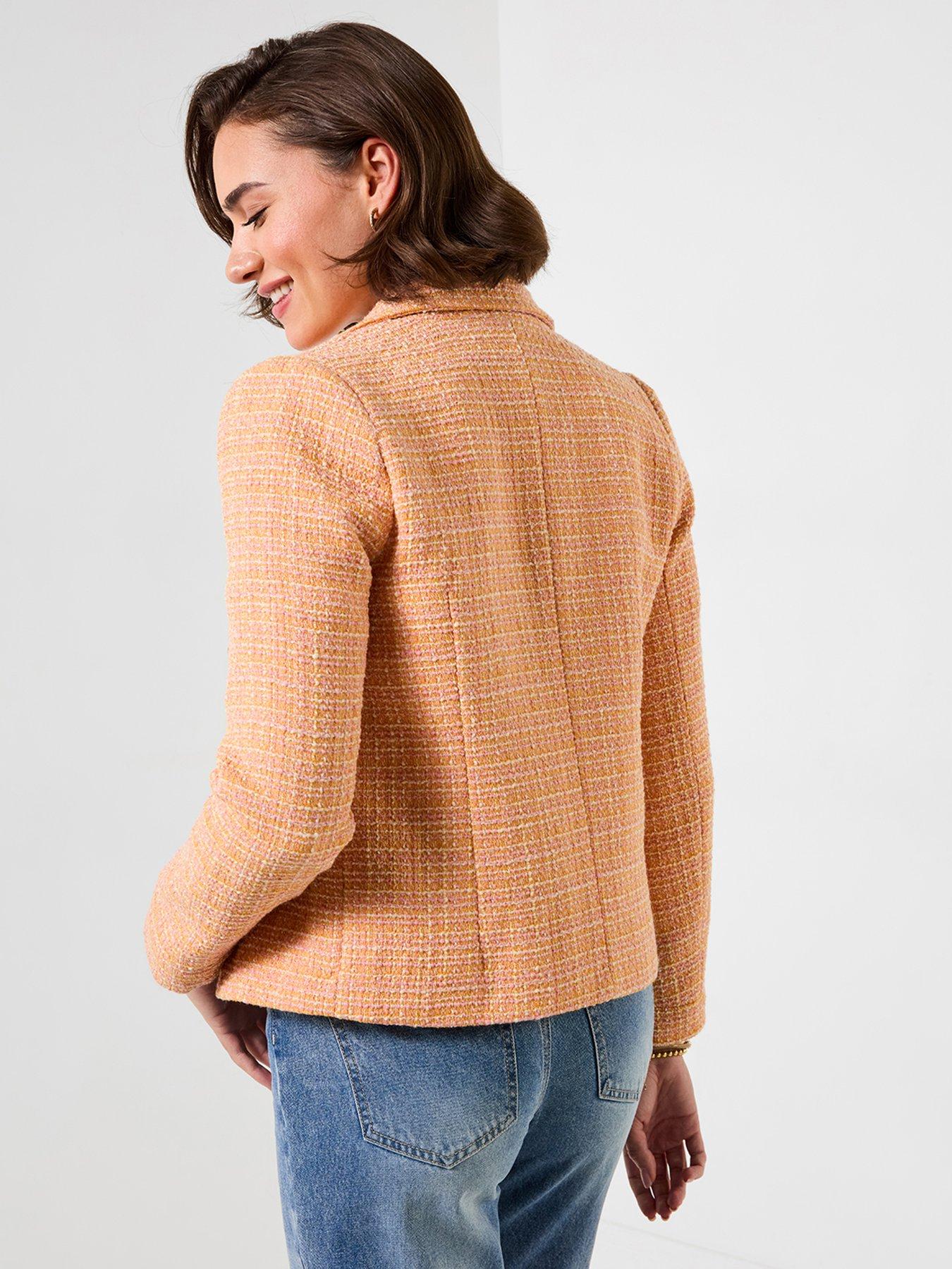 joe-browns-perfect-summer-boucle-jacket-orangestillFront