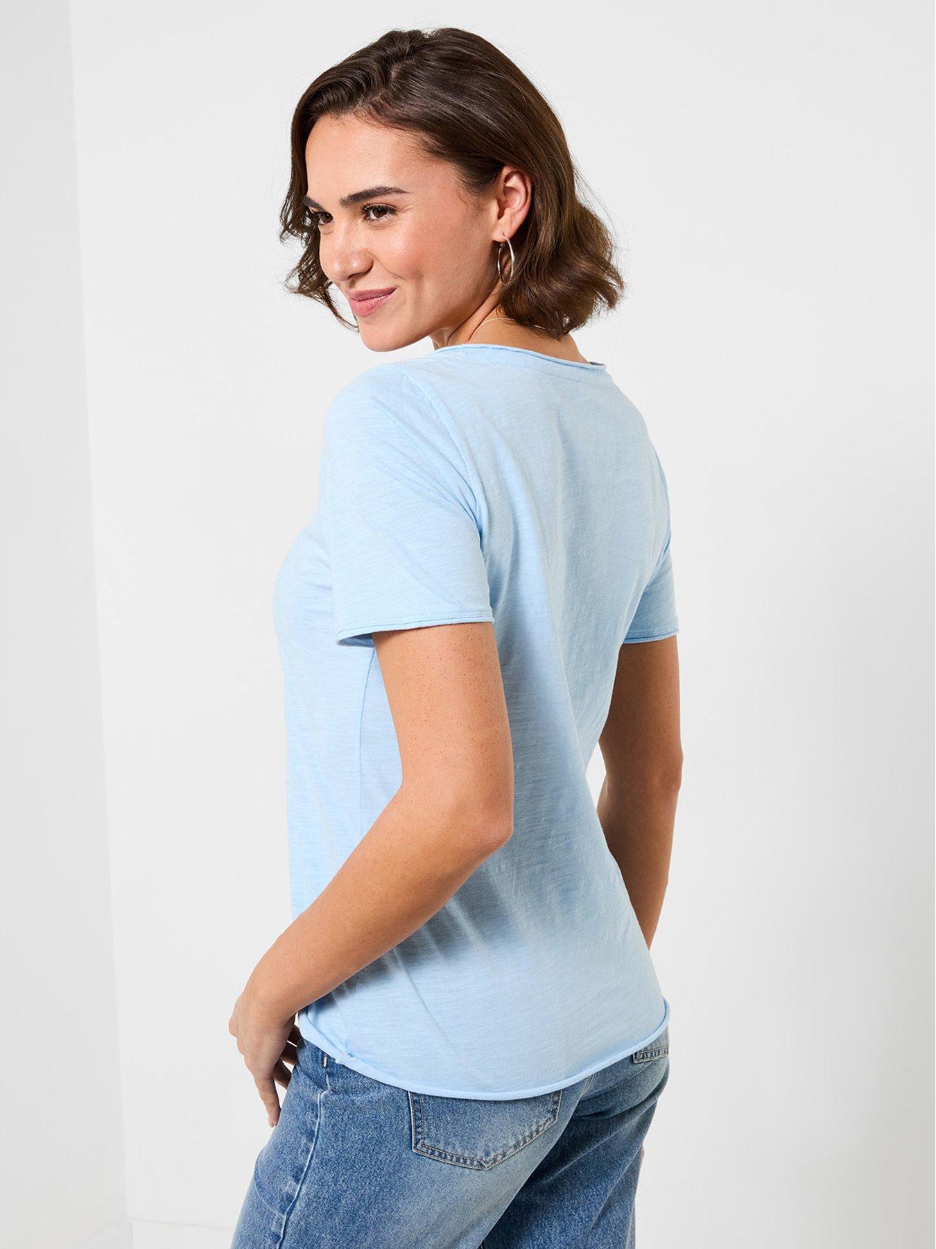 joe-browns-delightful-daisy-graphic-t-shirt-bluestillFront