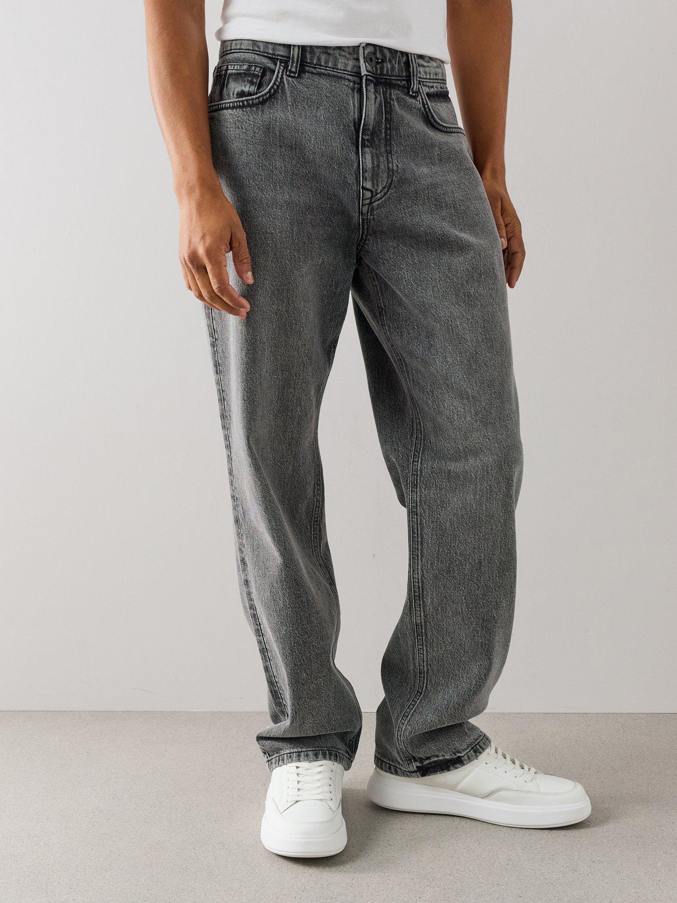 The Very Collection Loose Fit Jeans With Stretch - Grey Wash