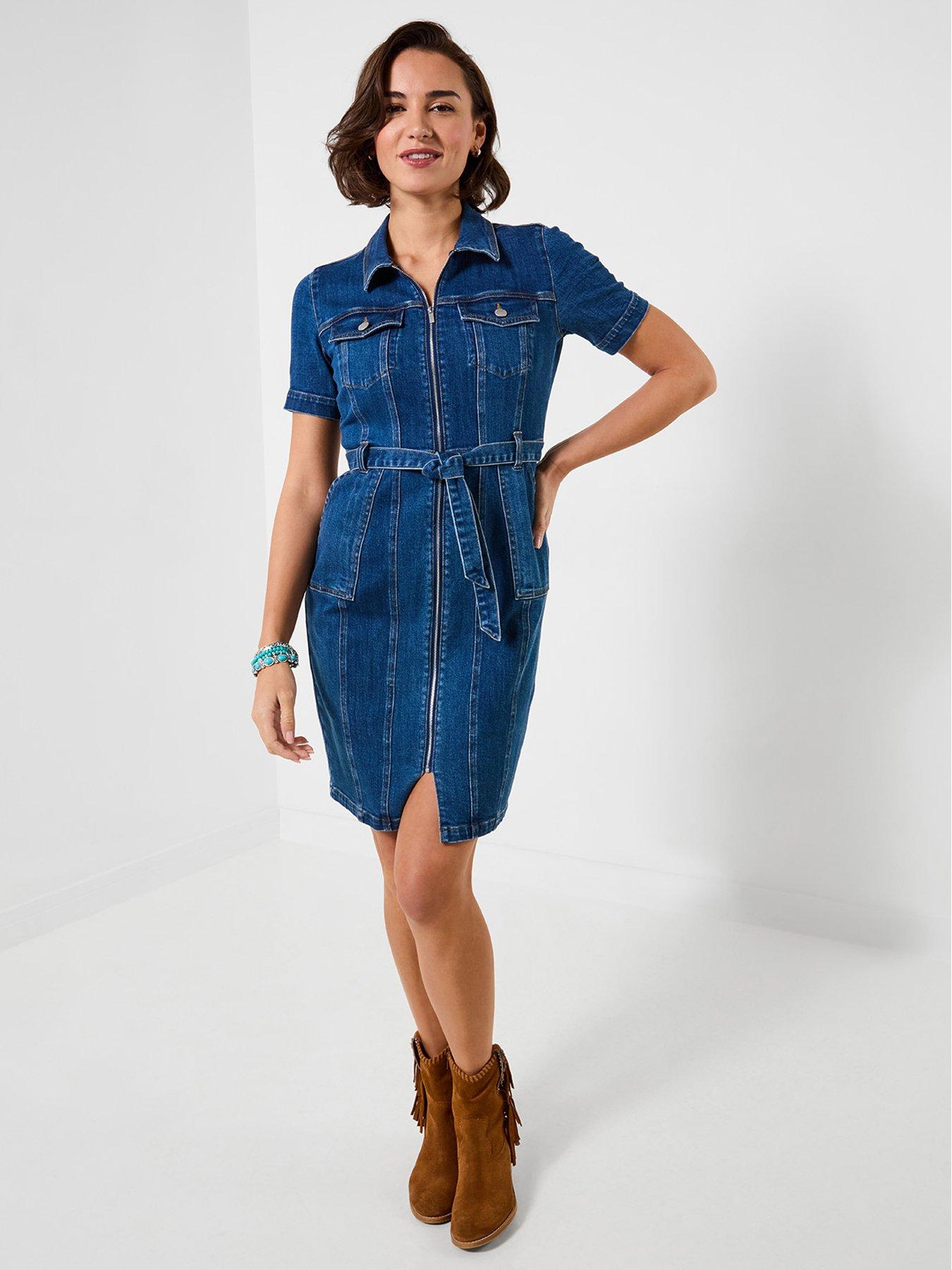joe-browns-miley-stretch-denim-dress-bluefront