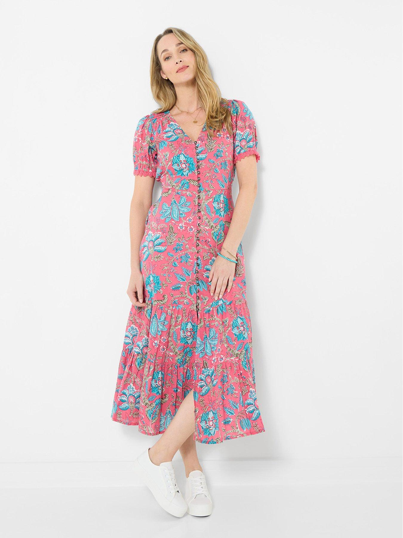 joe-browns-lyla-cotton-printed-dress-pinkfront