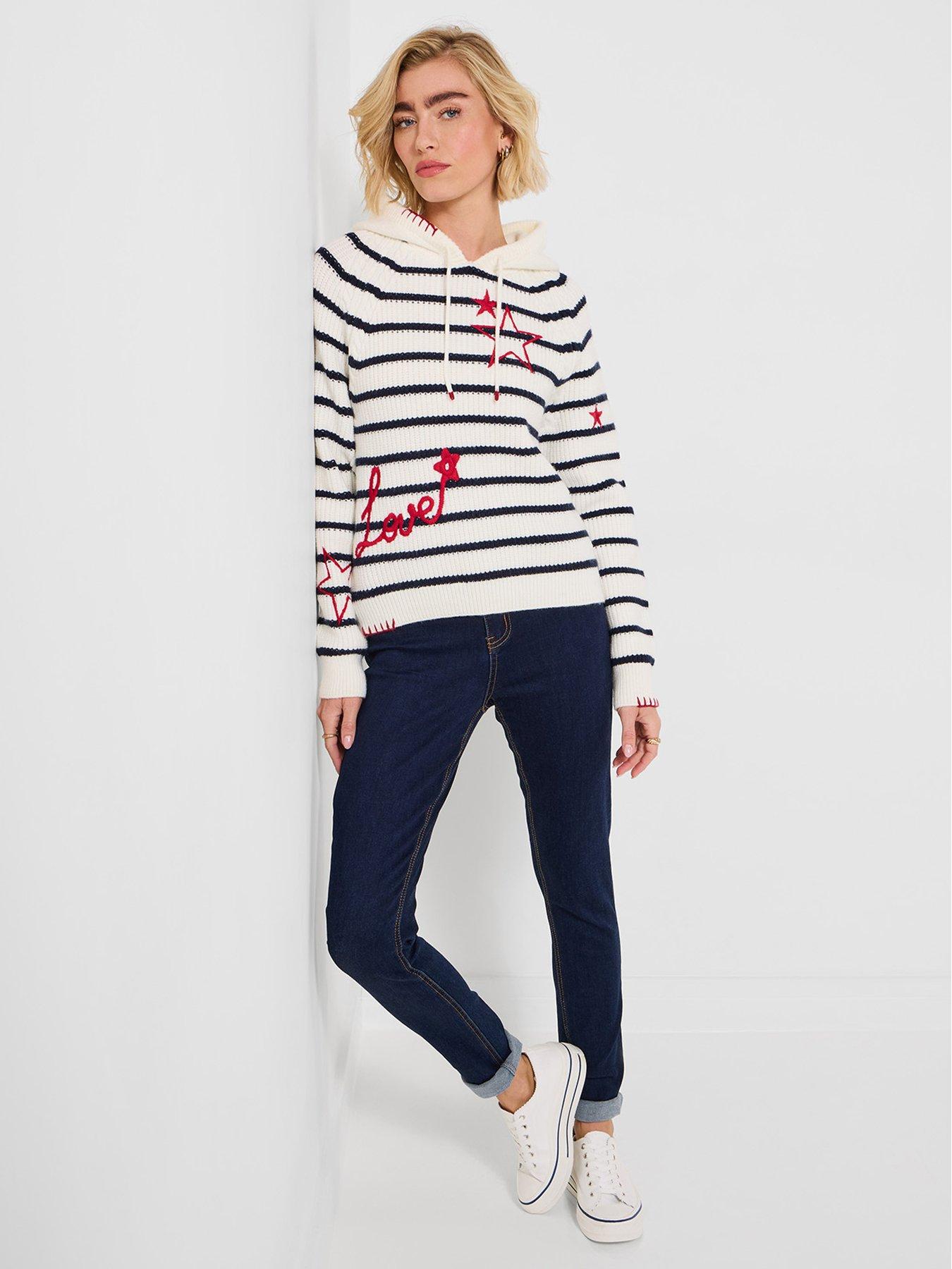 joe-browns-dotty-embroidered-stripe-knitted-hoodie-creamback