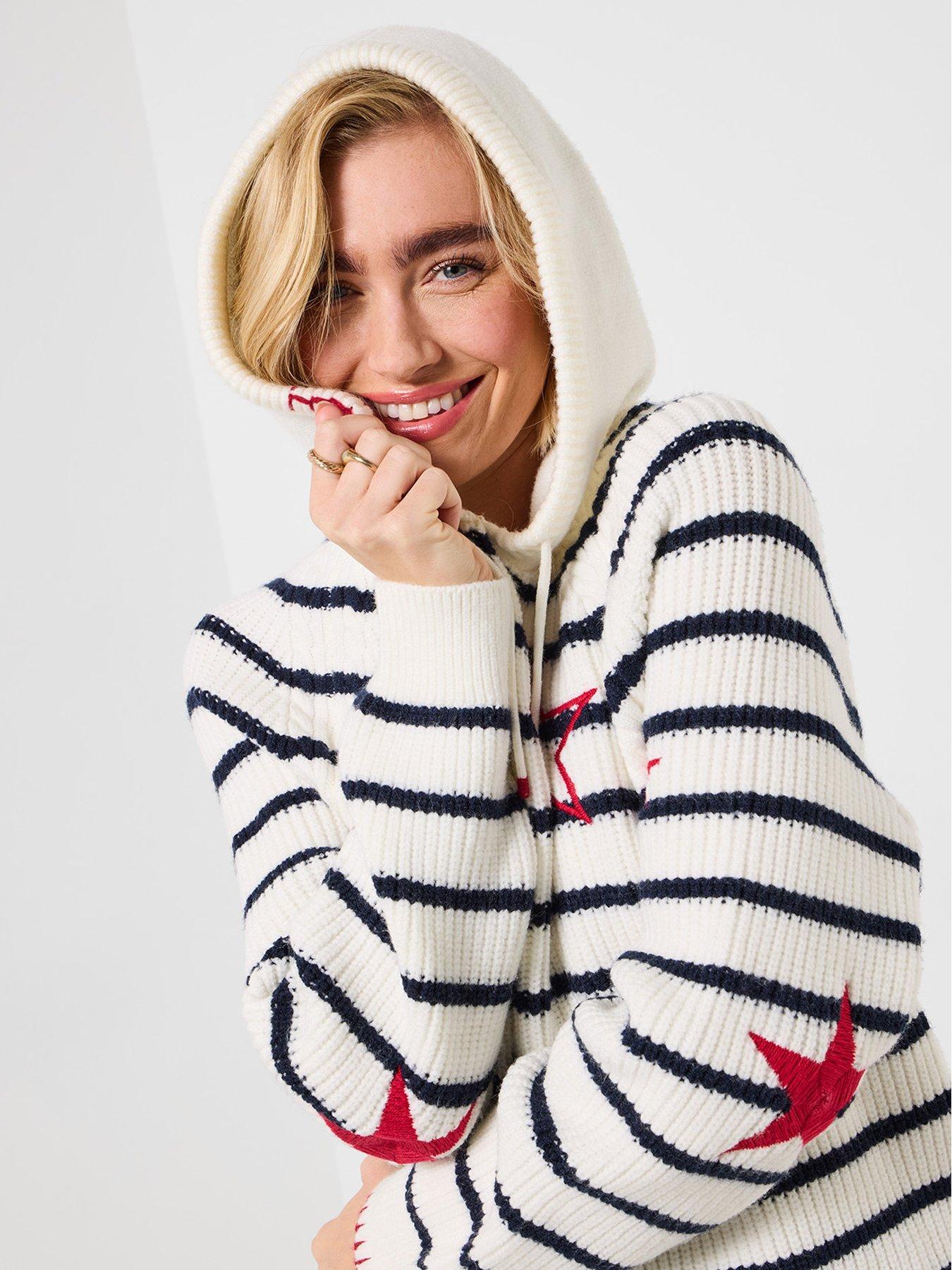 joe-browns-dotty-embroidered-stripe-knitted-hoodie-creamdetail