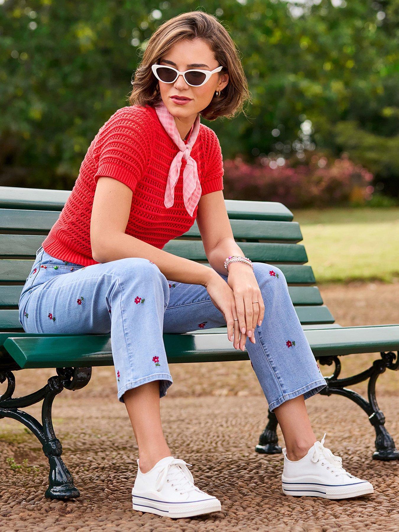 joe-browns-dita-open-knit-short-sleeve-jumper-reddetail