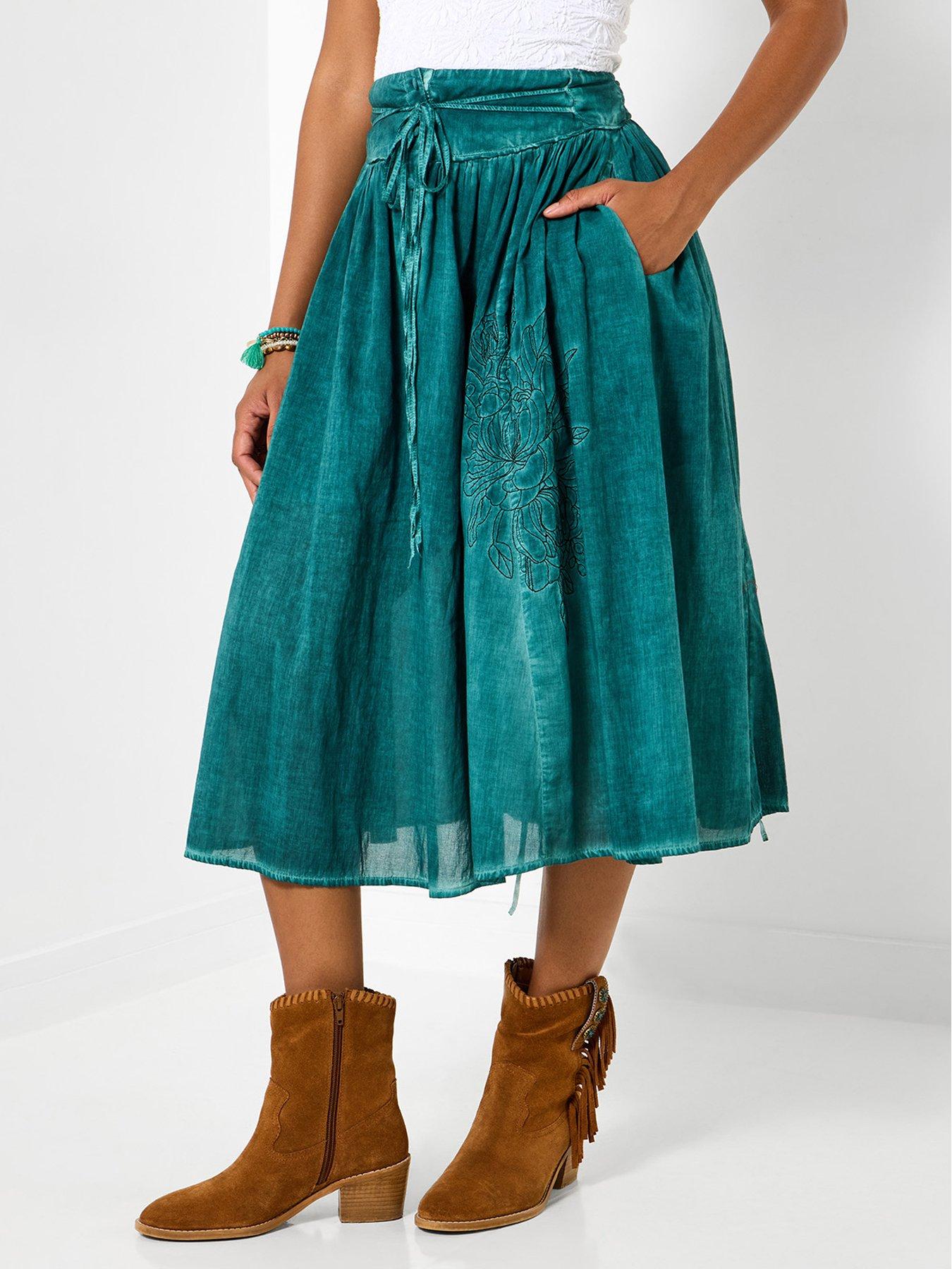 joe-browns-rosie-adjustable-embroidered-skirt-tealfront
