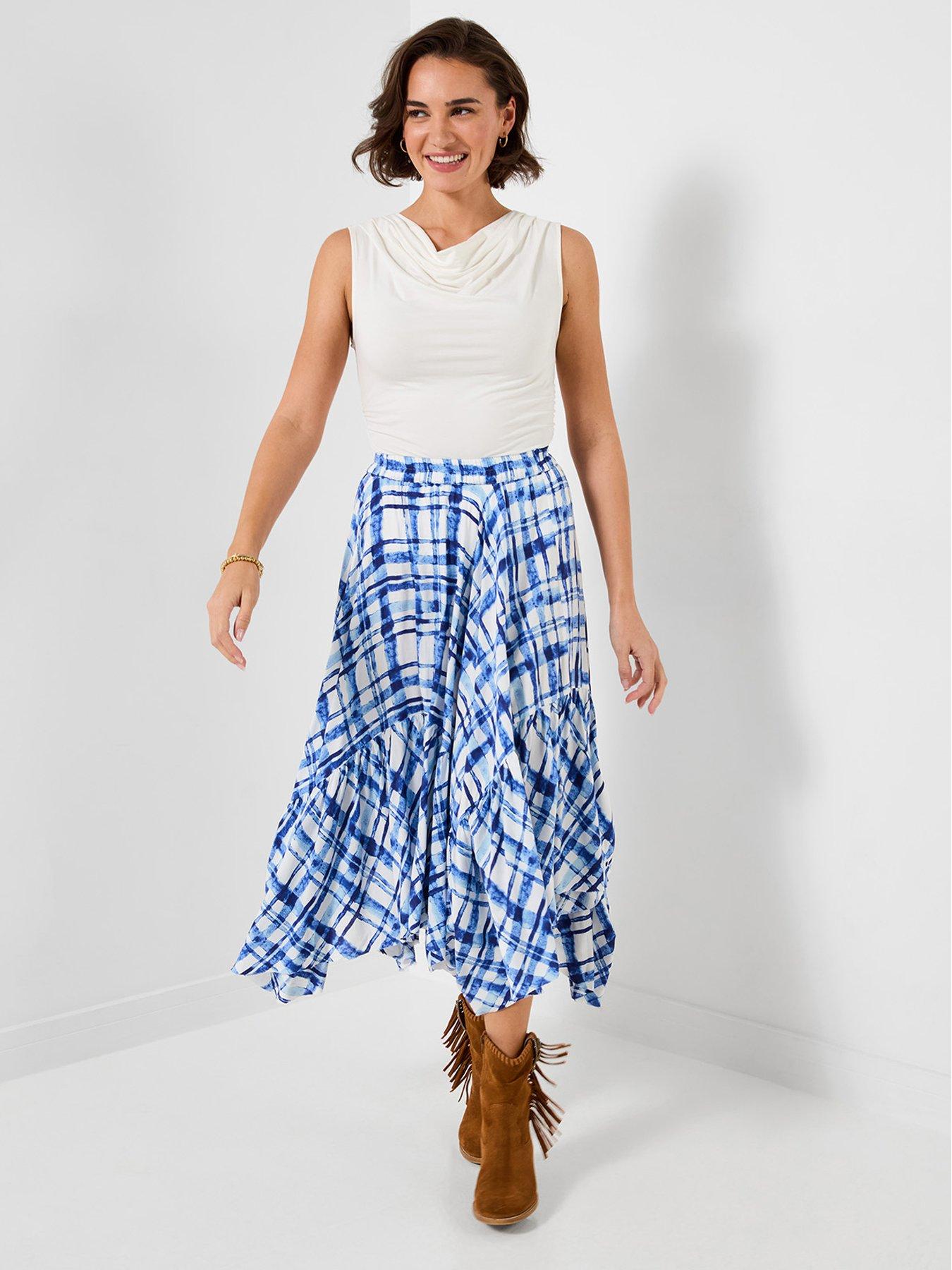 joe-browns-summer-check-hanky-hem-skirt-bluefront