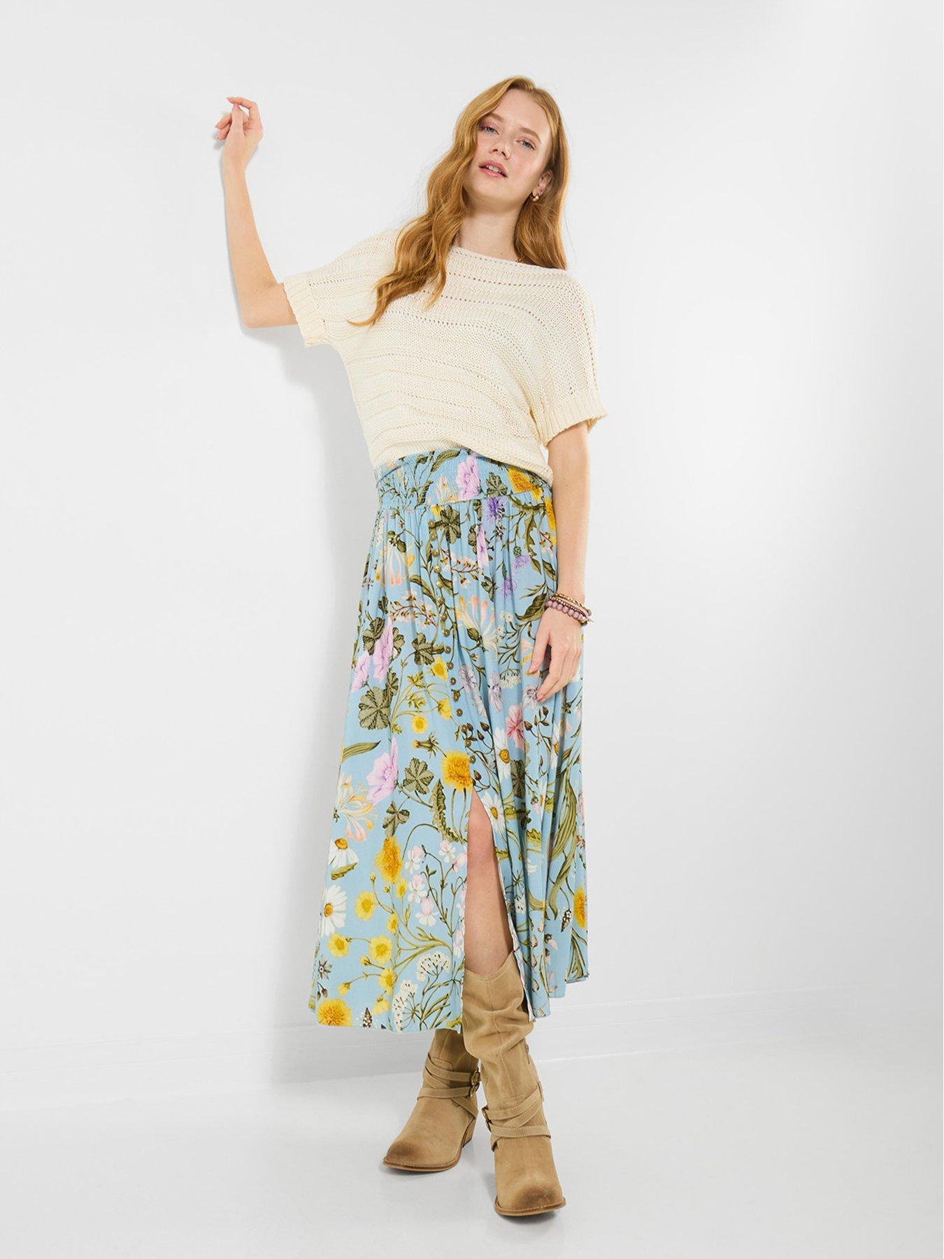 joe-browns-spring-meadow-button-front-midi-skirt-bluefront