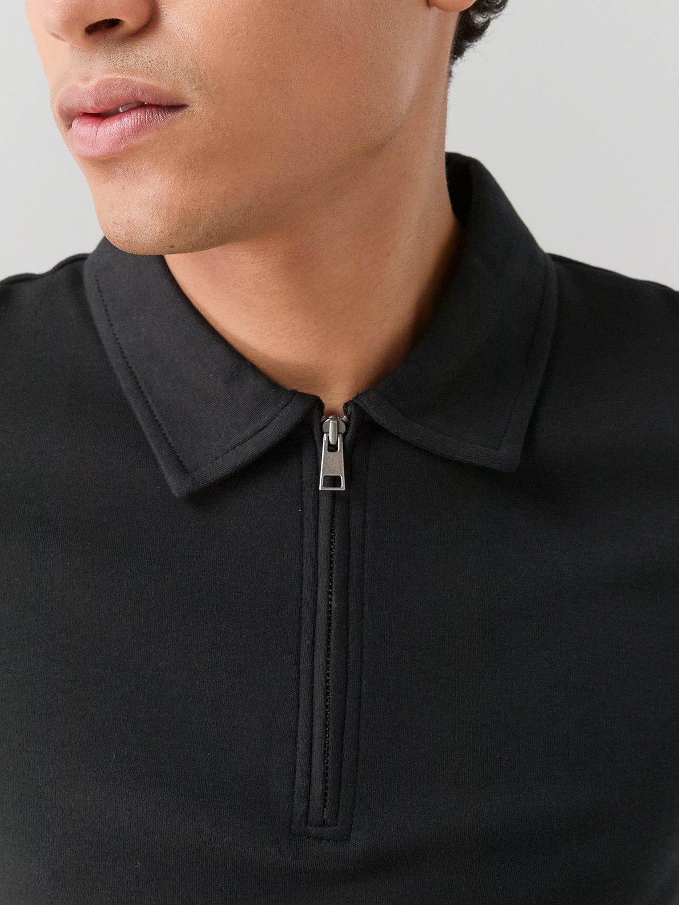 Image 6 of 7 of The Very Collection Pure Cotton Interlock Polo &amp; Shorts Set - Black