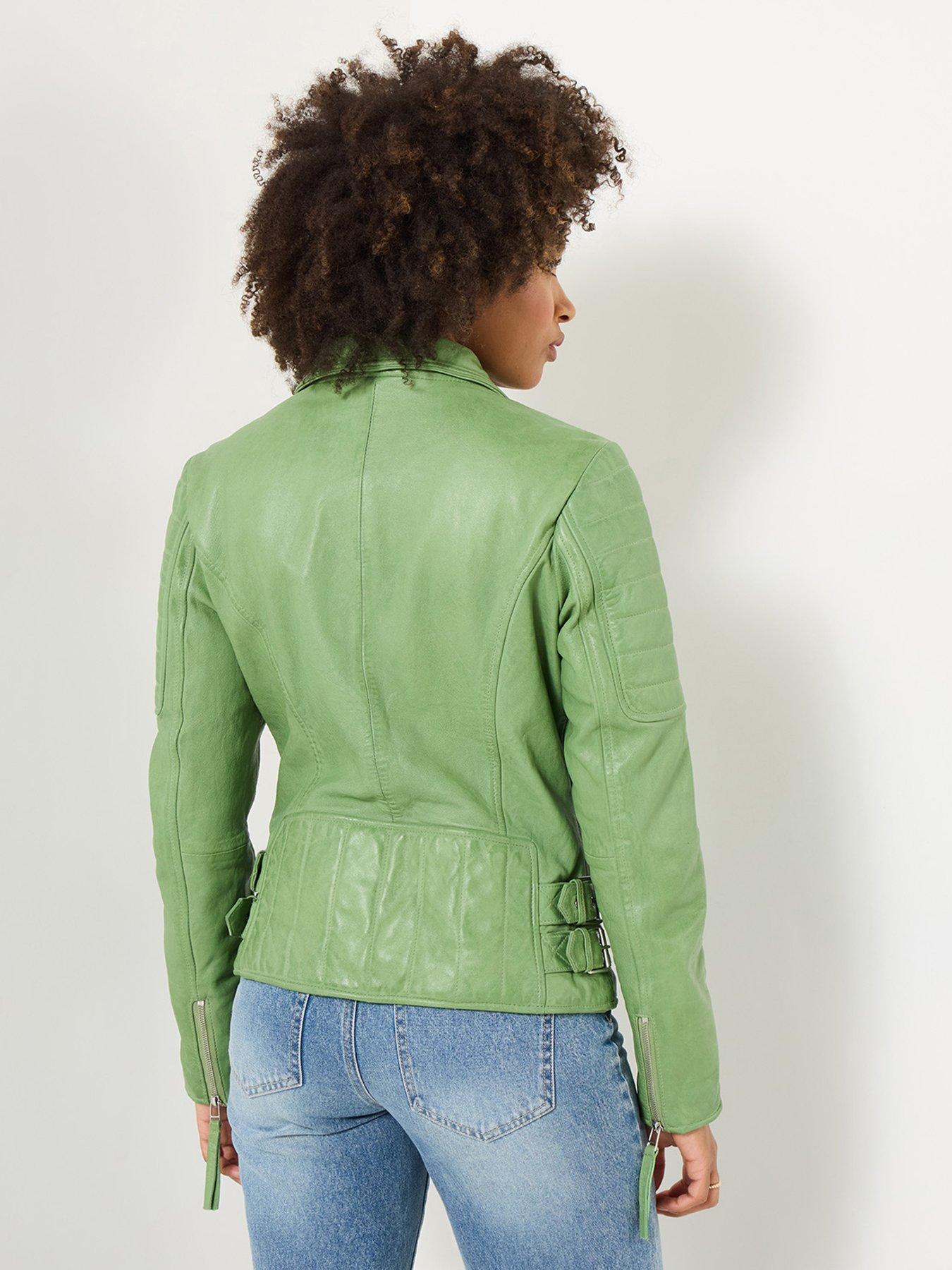 joe-browns-ruby-blue-leather-collared-biker-jacketstillFront