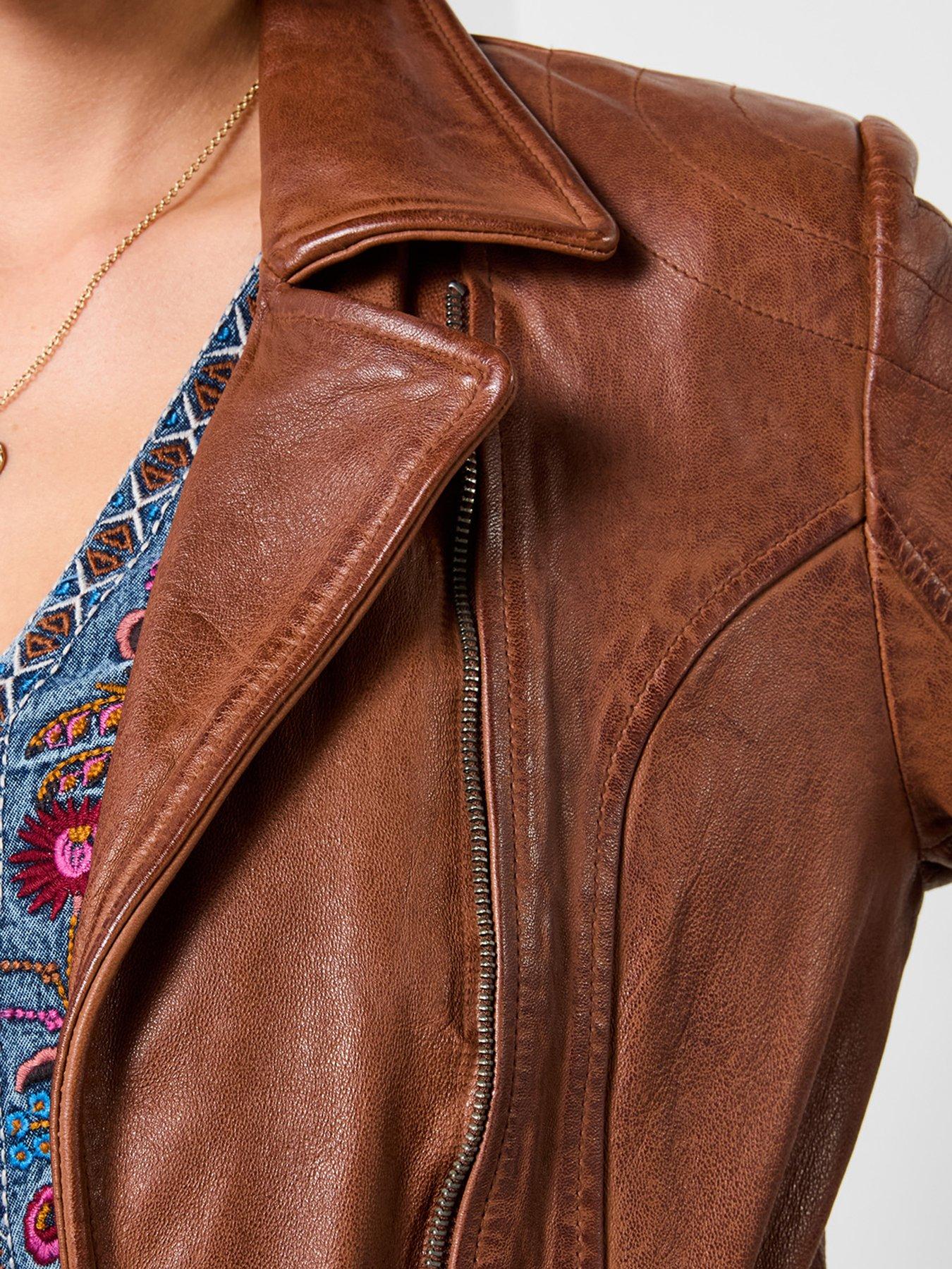 Image 4 of 6 of Joe Browns Joes Favourite Leather Jacket