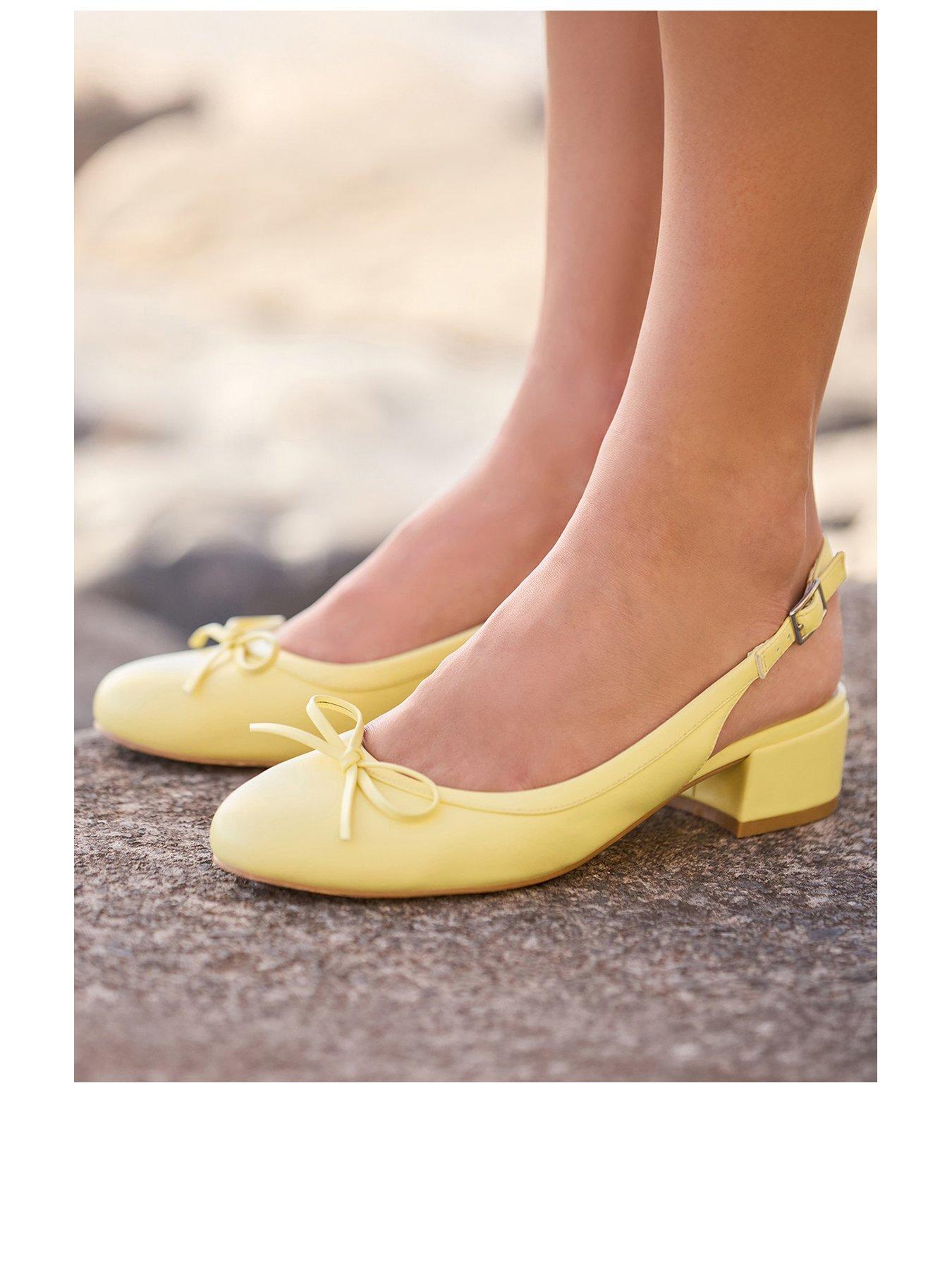 Image 2 of 5 of Joe Browns Romy Vintage Sling Back Shoes - Yellow