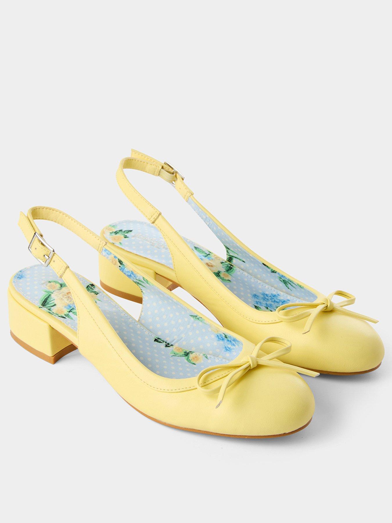 Image 3 of 5 of Joe Browns Romy Vintage Sling Back Shoes - Yellow