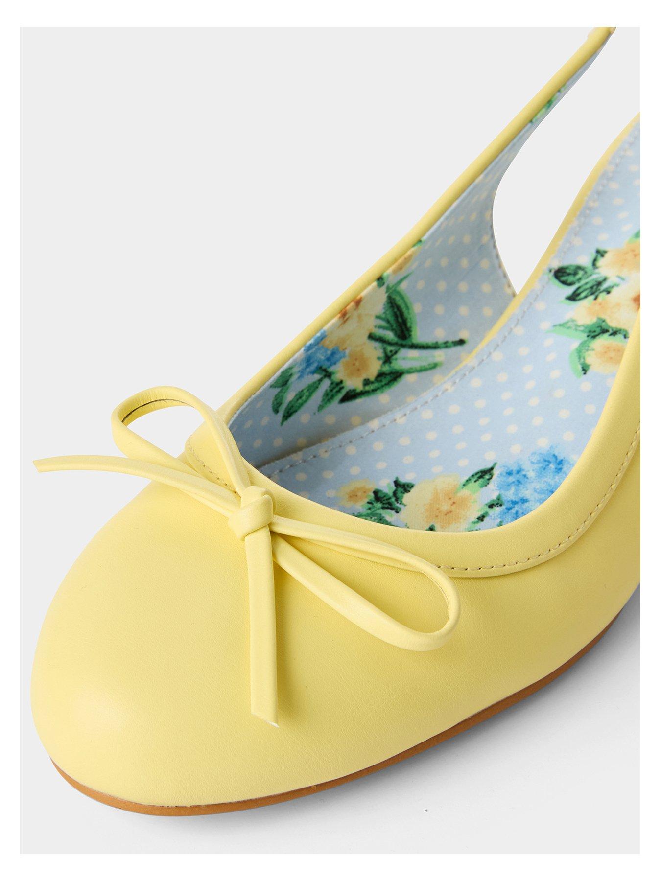 Image 4 of 5 of Joe Browns Romy Vintage Sling Back Shoes - Yellow