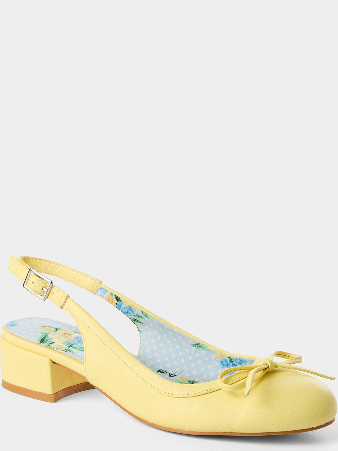 Image 5 of 5 of Joe Browns Romy Vintage Sling Back Shoes - Yellow