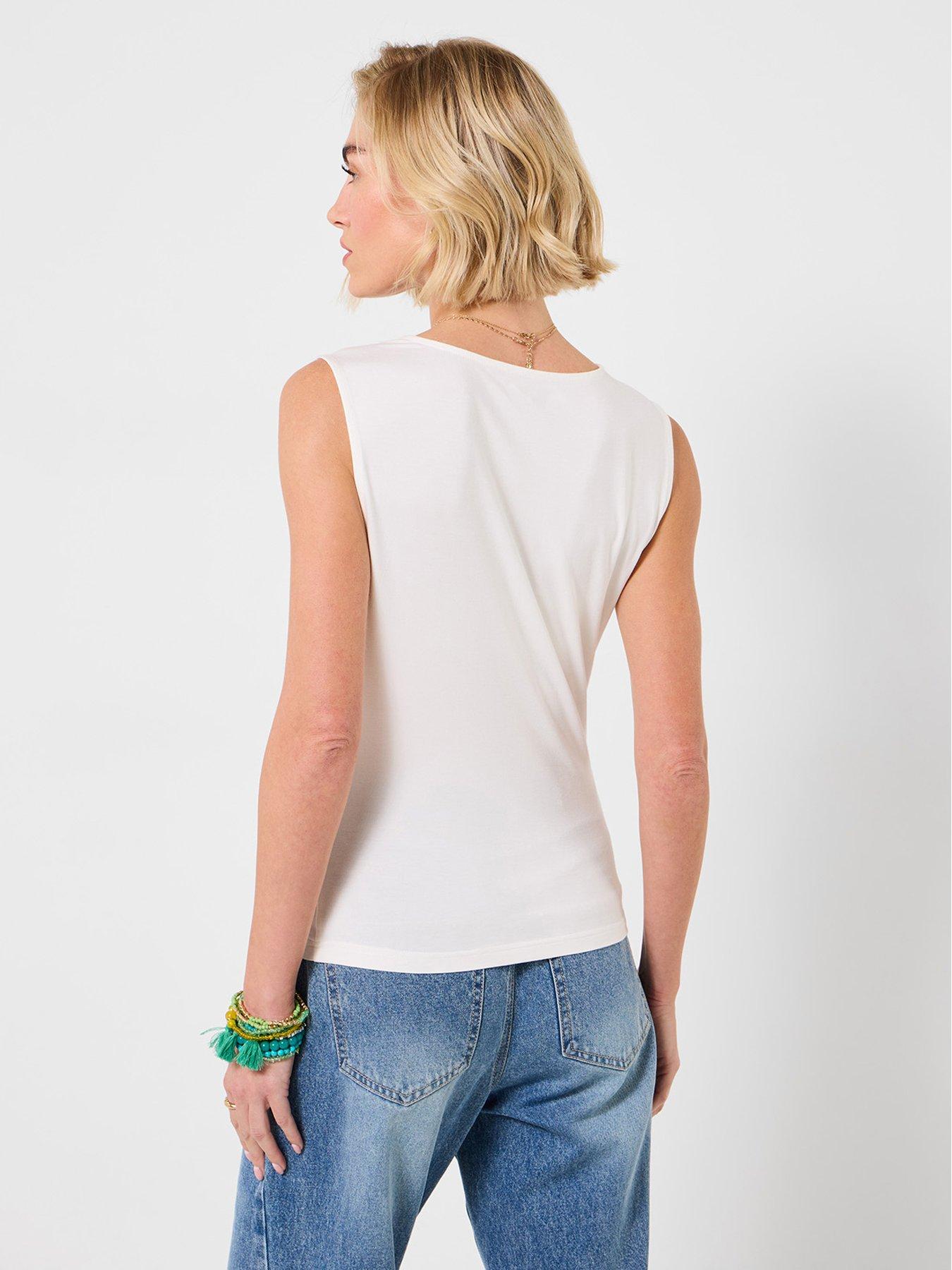 Image 2 of 5 of Joe Browns Sophia Jersey Cowl Neck Top - White