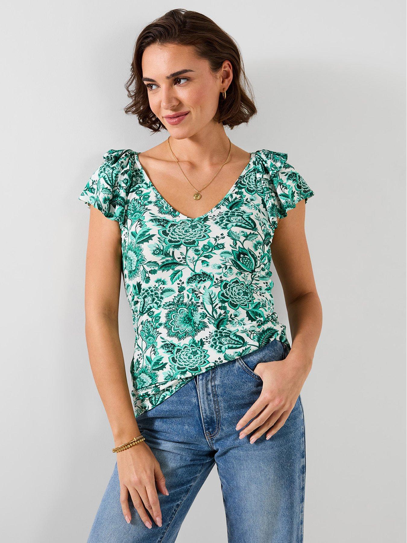 joe-browns-amelia-frill-sleeve-jersey-top-greenfront