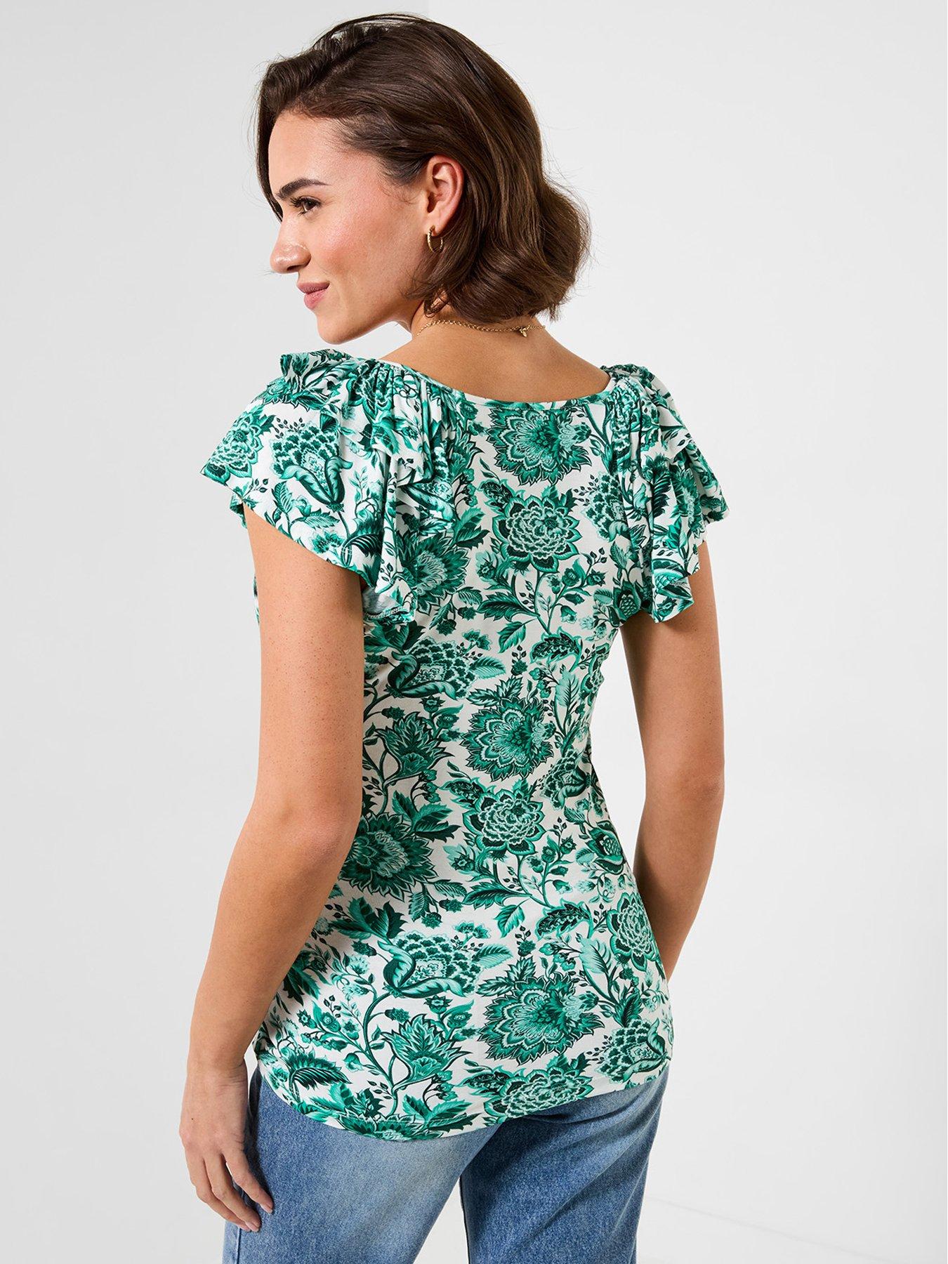joe-browns-amelia-frill-sleeve-jersey-top-greenstillFront