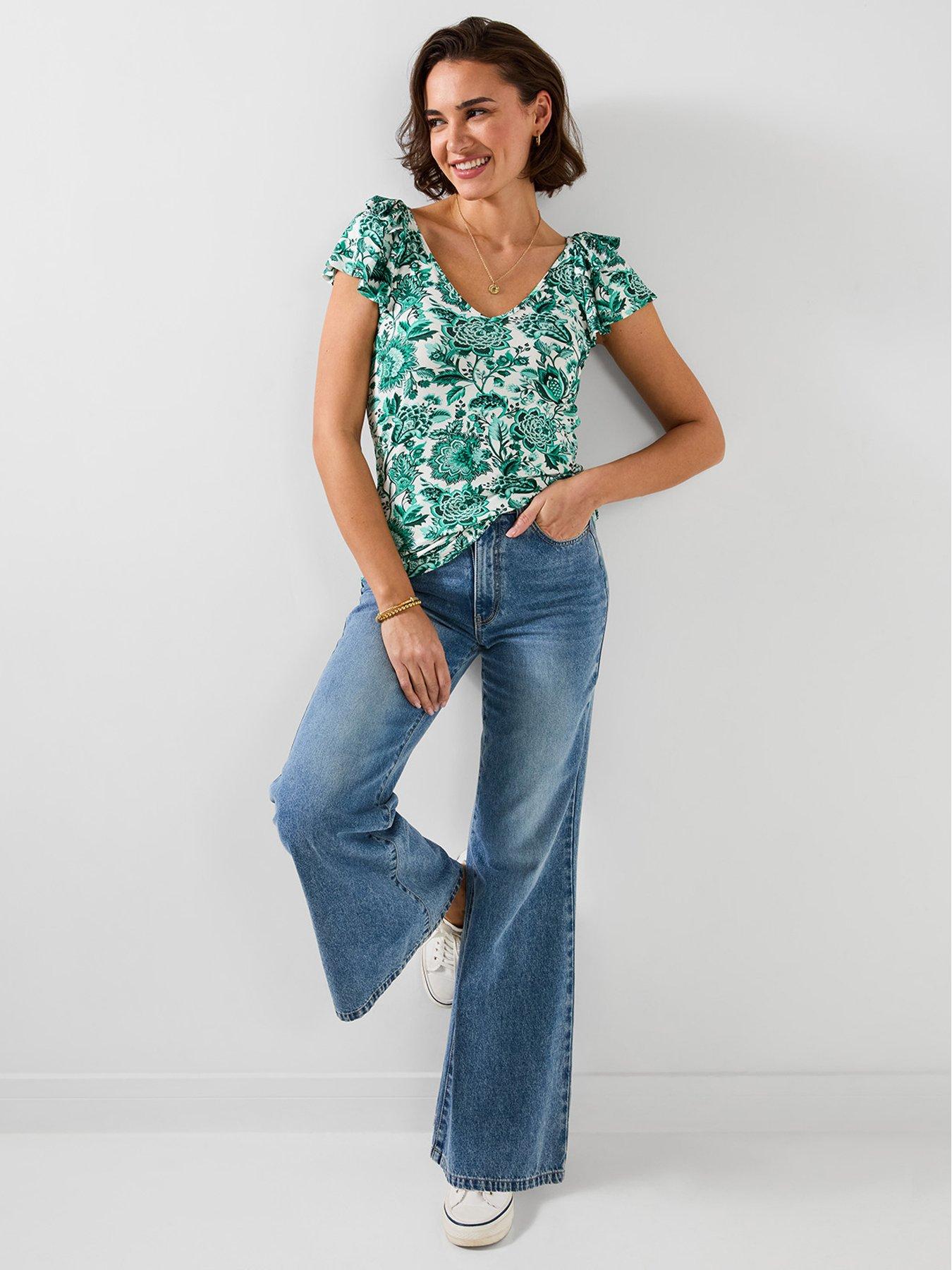 joe-browns-amelia-frill-sleeve-jersey-top-greenback