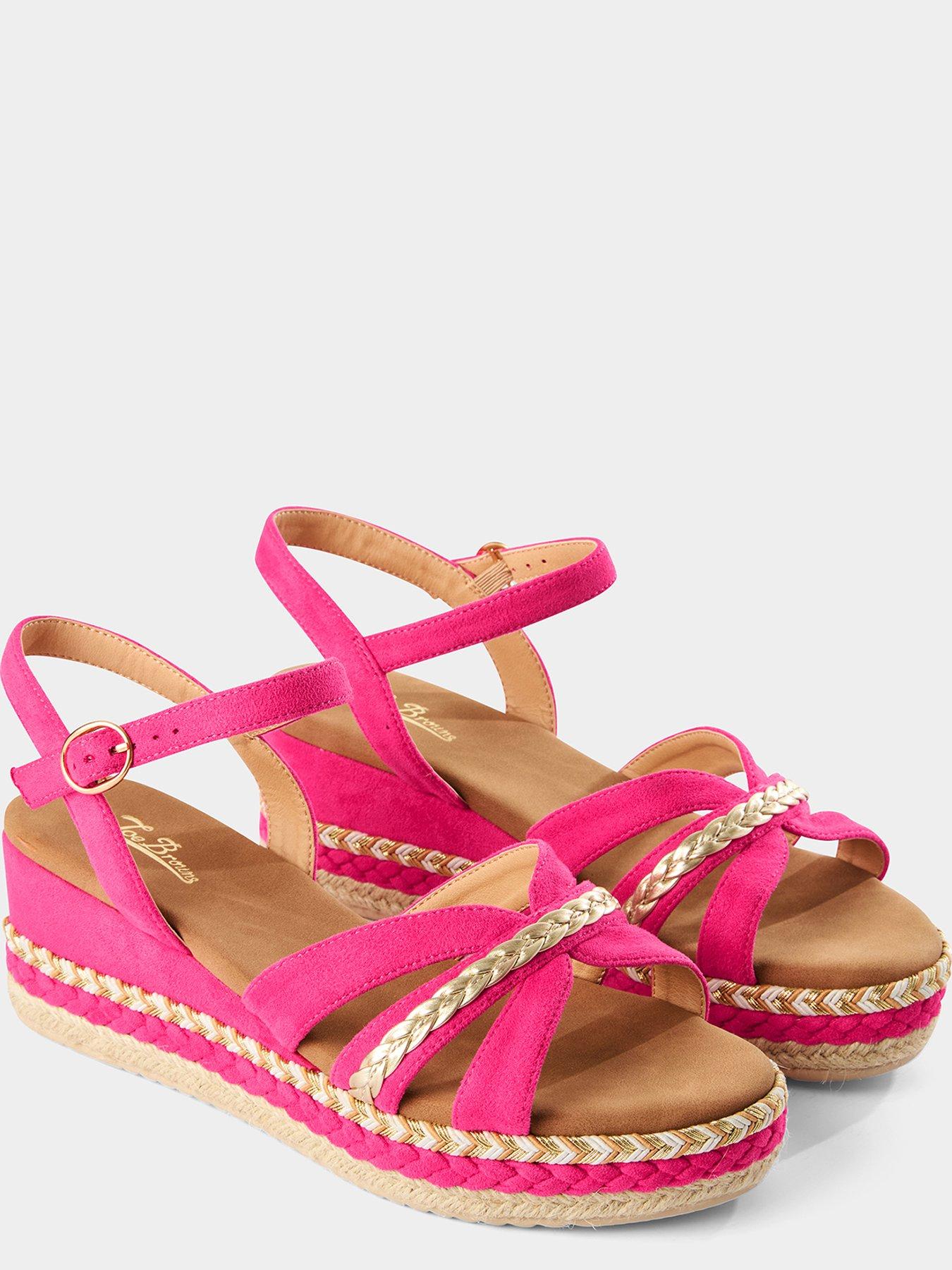joe-browns-anna-wedged-sandals-pinkdetail
