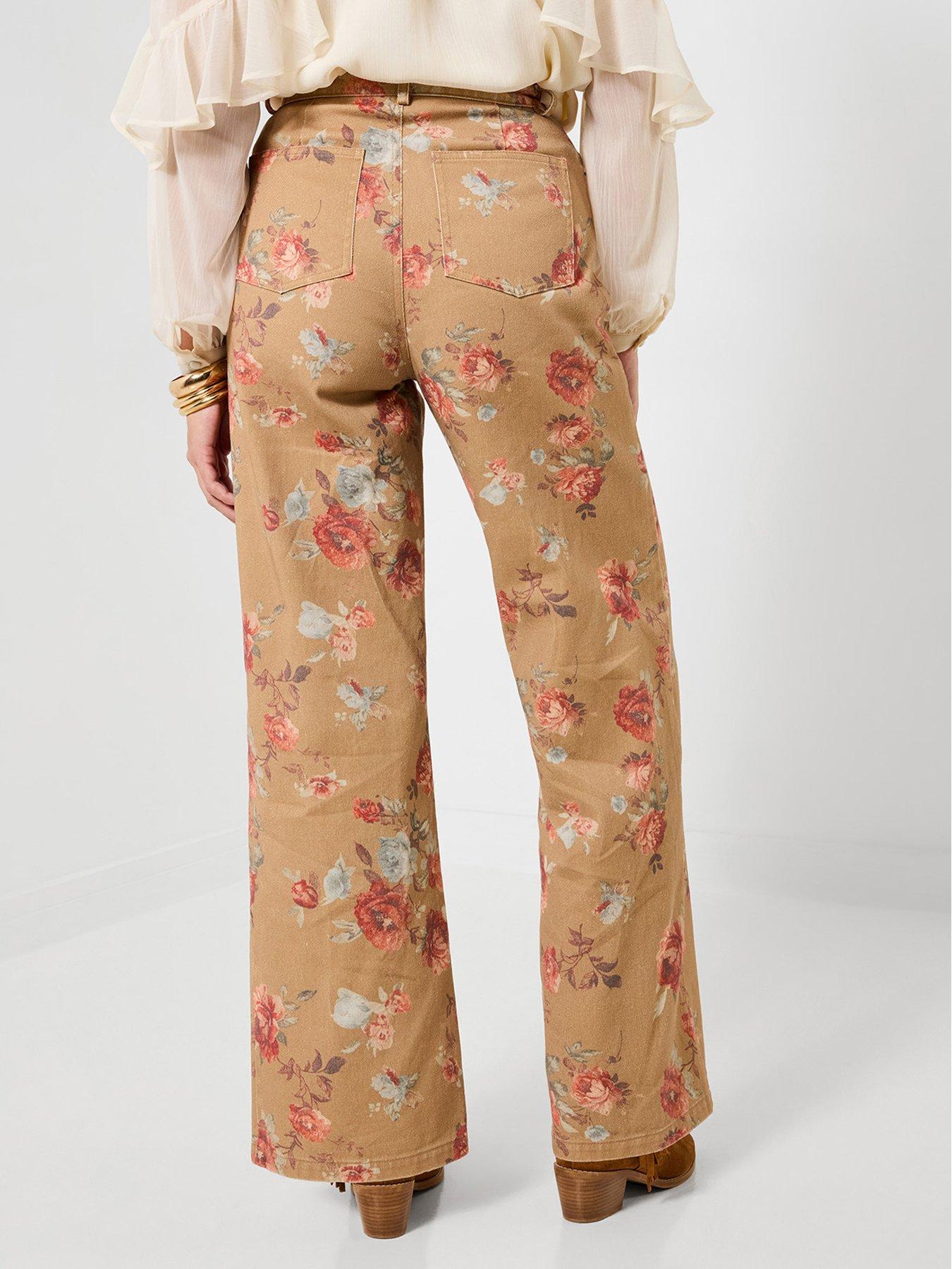 joe-browns-isla-printed-floral-wide-leg-jeans-brownstillFront