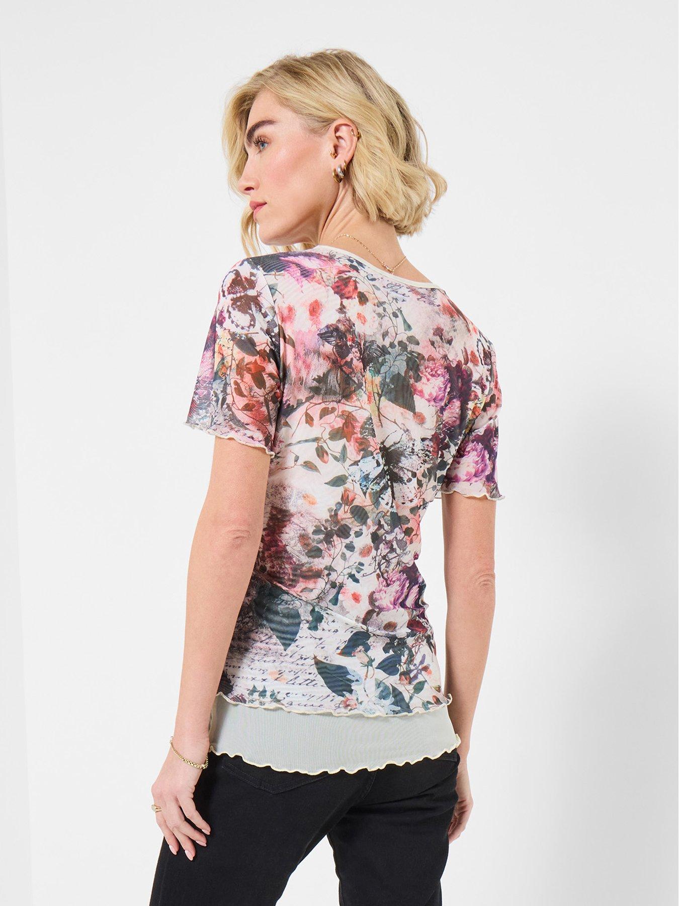 joe-browns-davina-short-sleeve-mesh-top-pinkstillFront