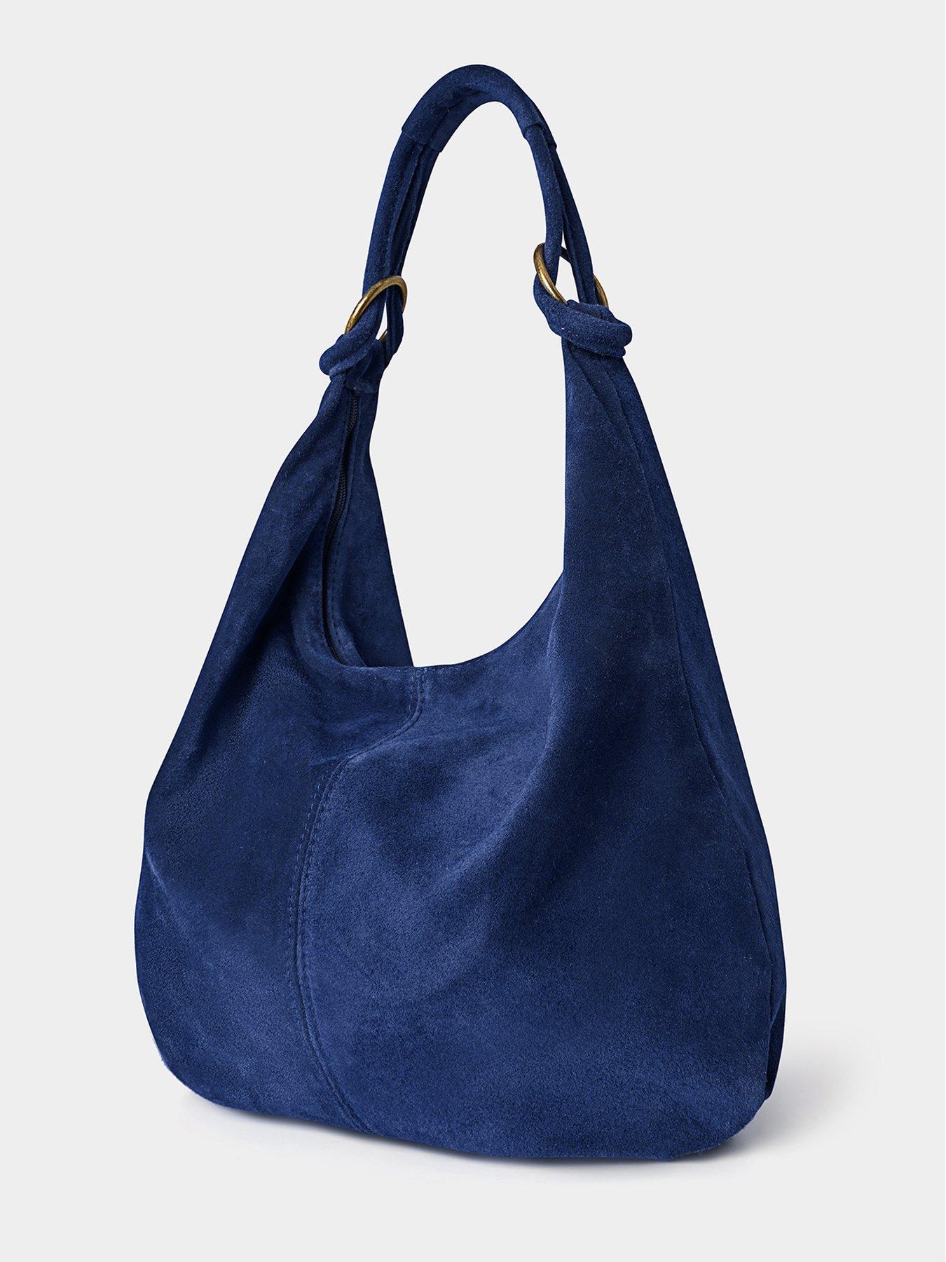 joe-browns-hobo-suede-shoulder-bag-bluestillFront