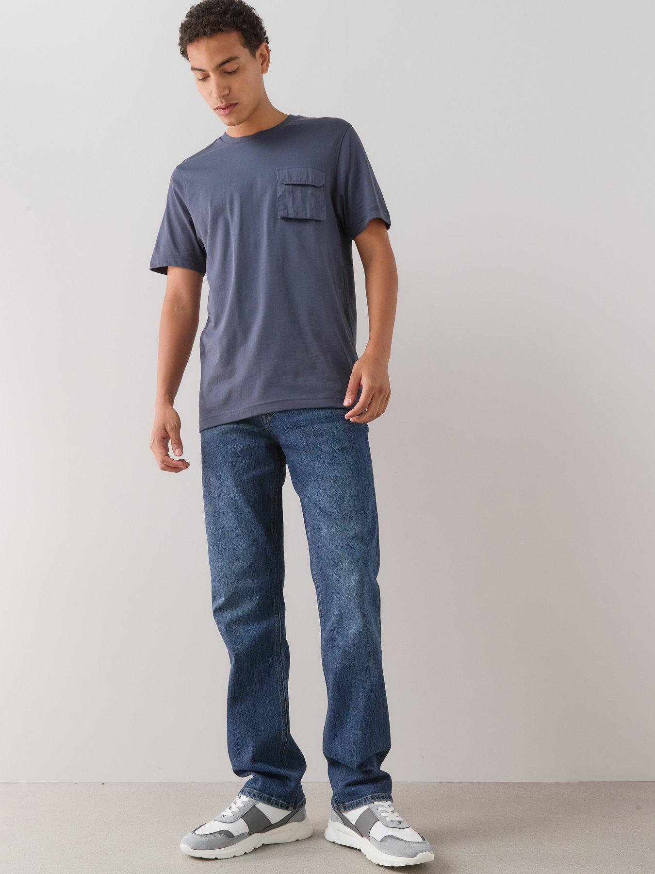 Image 5 of 7 of The Very Collection Front Pocket Tech T-Shirt - Navy