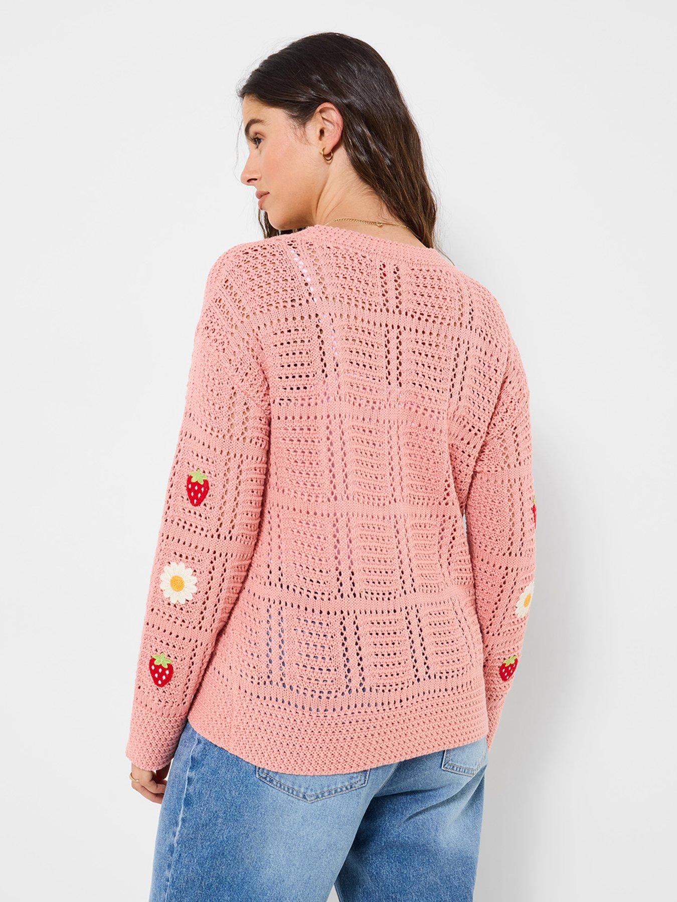 Image 2 of 5 of Joe Browns Emilia Embroidered Cardigan - Pink