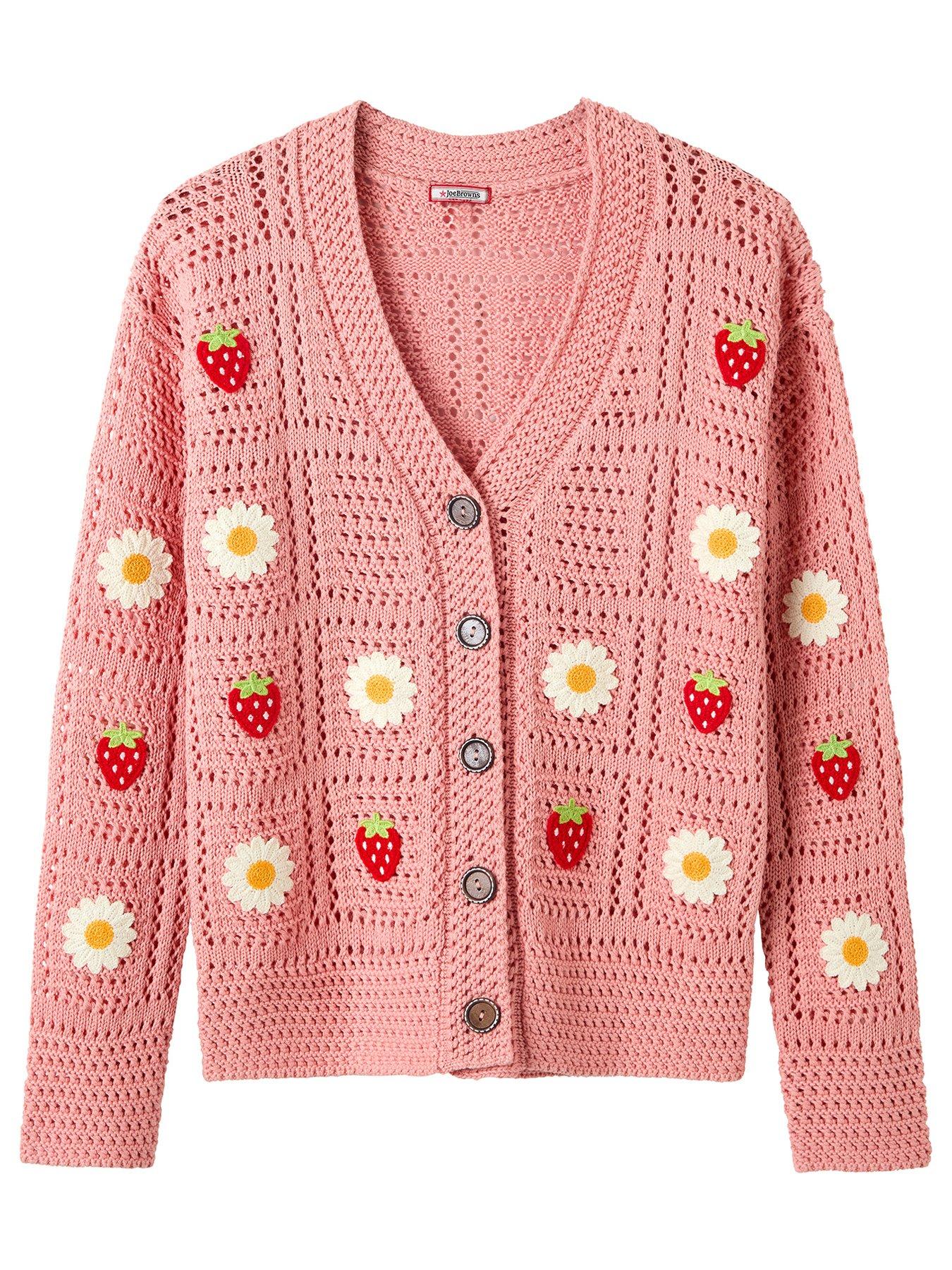 Image 5 of 5 of Joe Browns Emilia Embroidered Cardigan - Pink