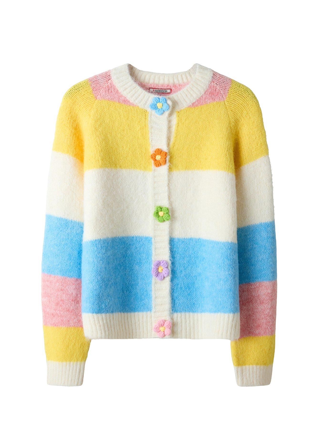joe-browns-lola-flower-button-stripe-cardigan-multidetail