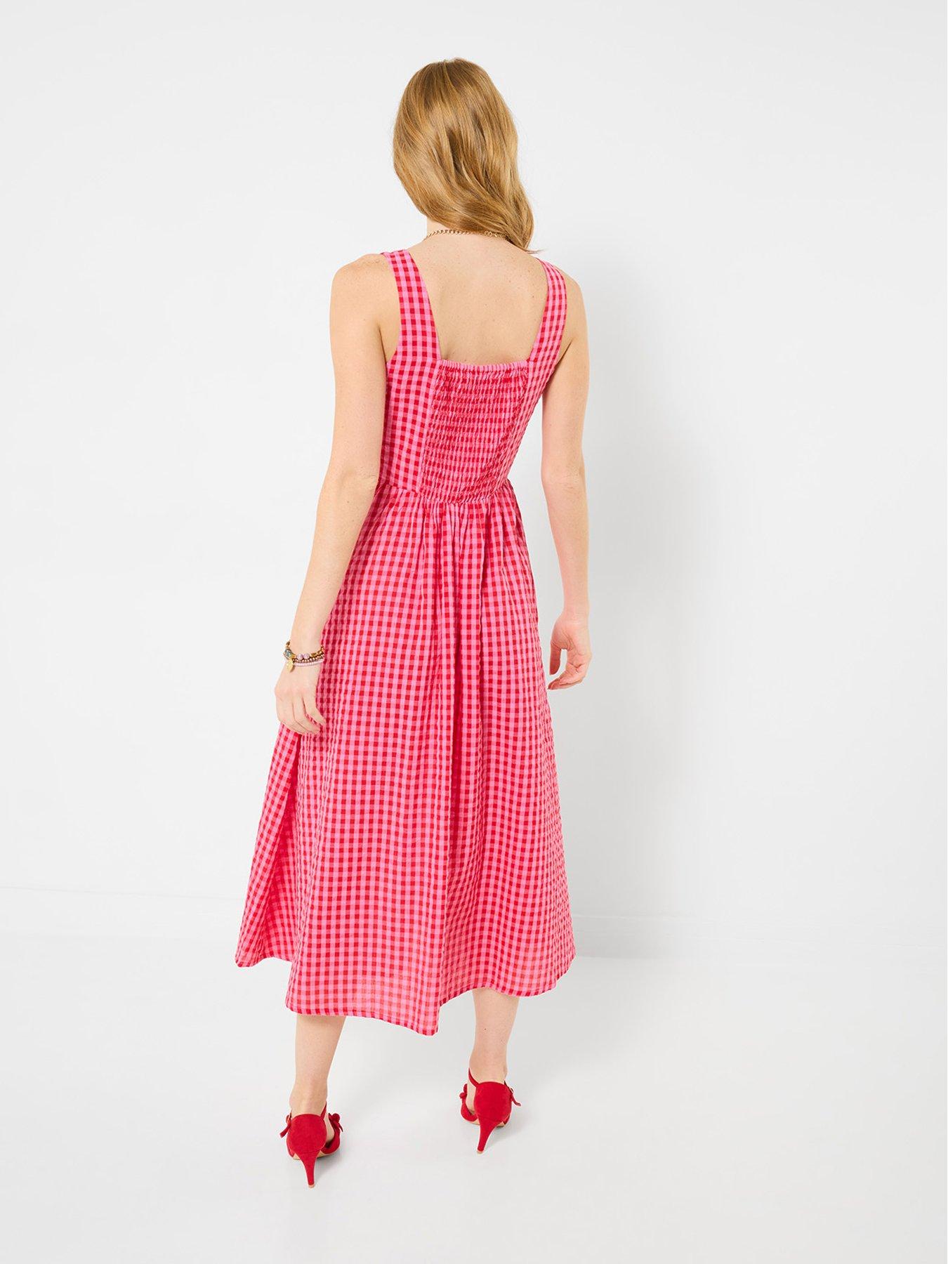 joe-browns-gigi-gingham-cotton-dress-redstillFront
