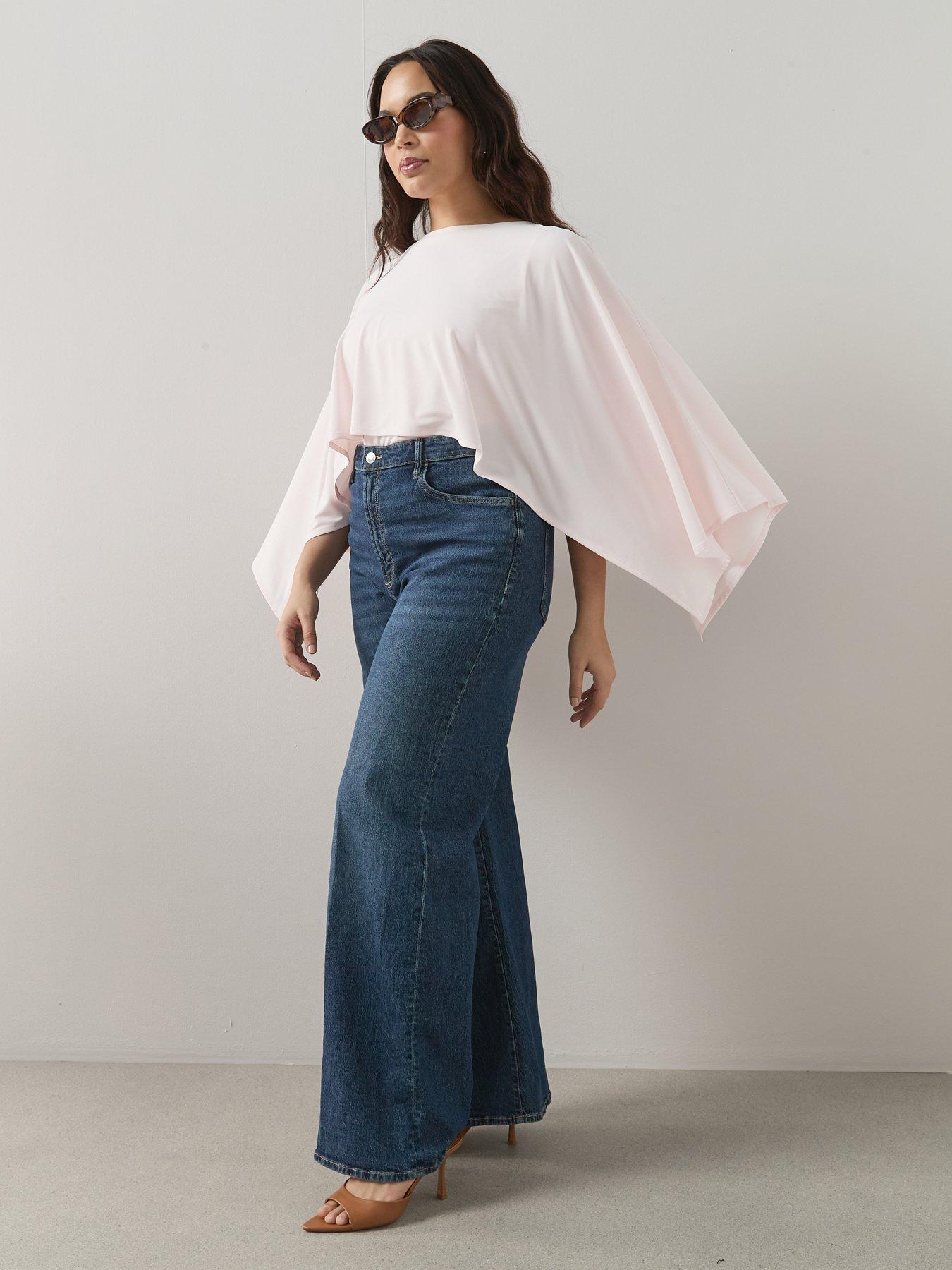 Image 3 of 6 of The Very Collection Curve Curve Cape Stretch Top