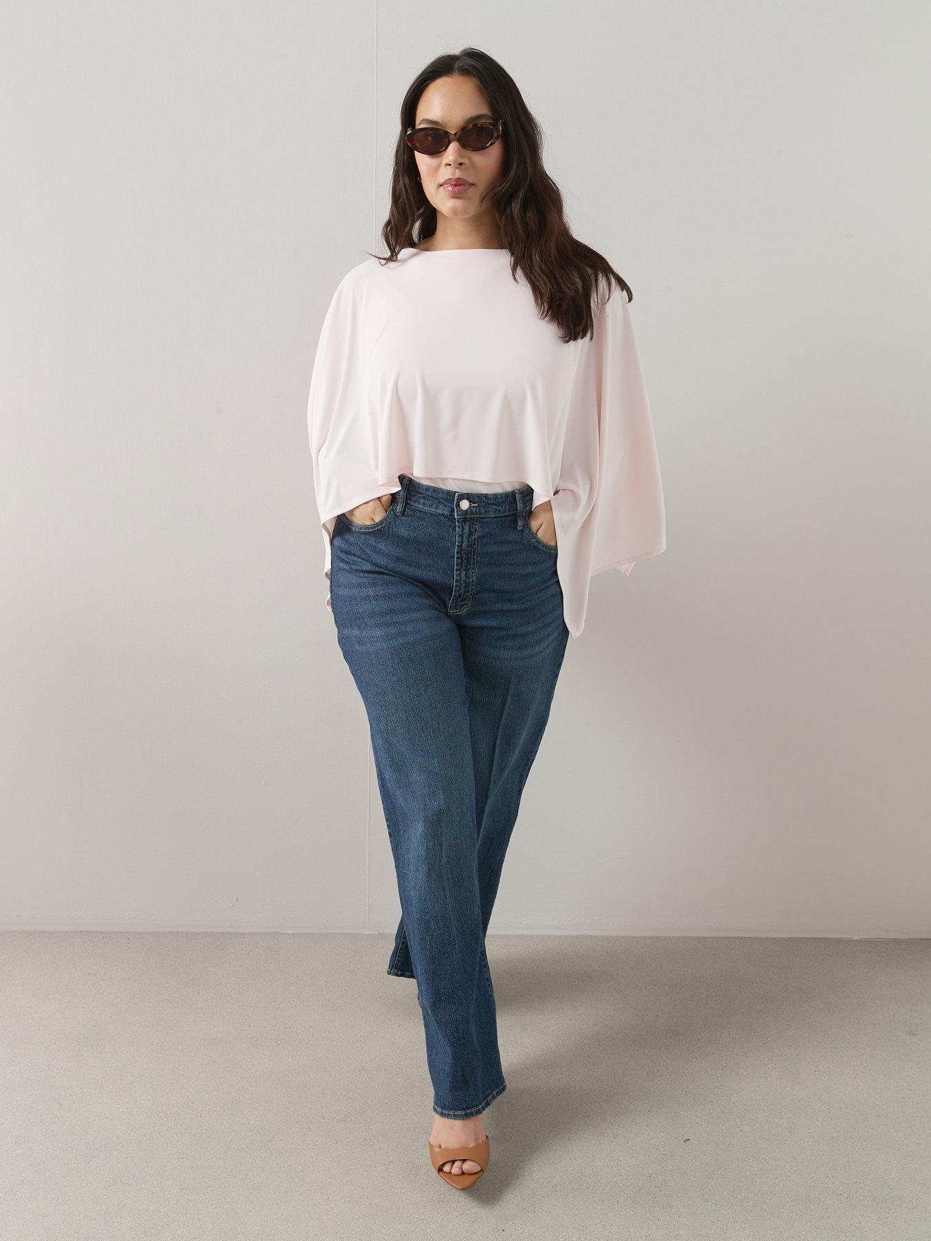Image 6 of 6 of The Very Collection Curve Curve Cape Stretch Top
