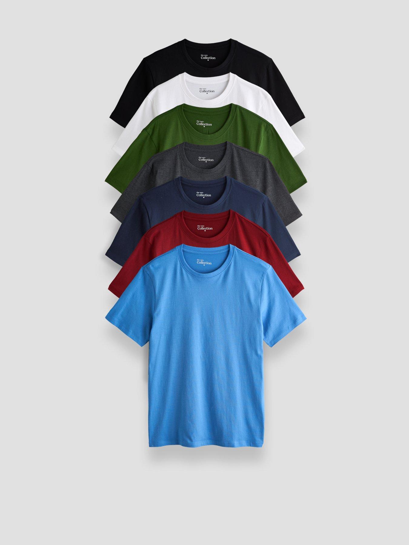 The Very Collection 7 Pack Essentials T-Shirt - Multi