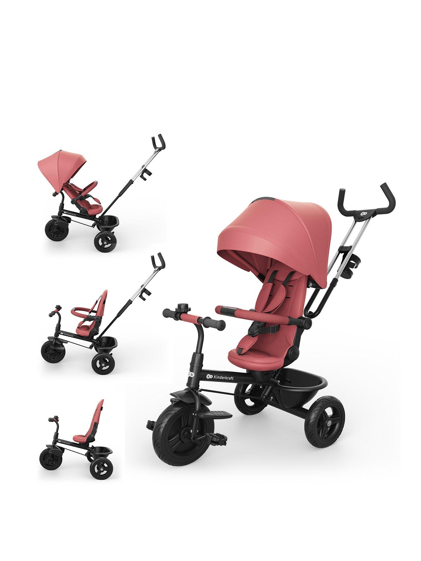 Image 1 of 8 of Kinderkraft Aston 2 Plus Tricycle - Rose Pink