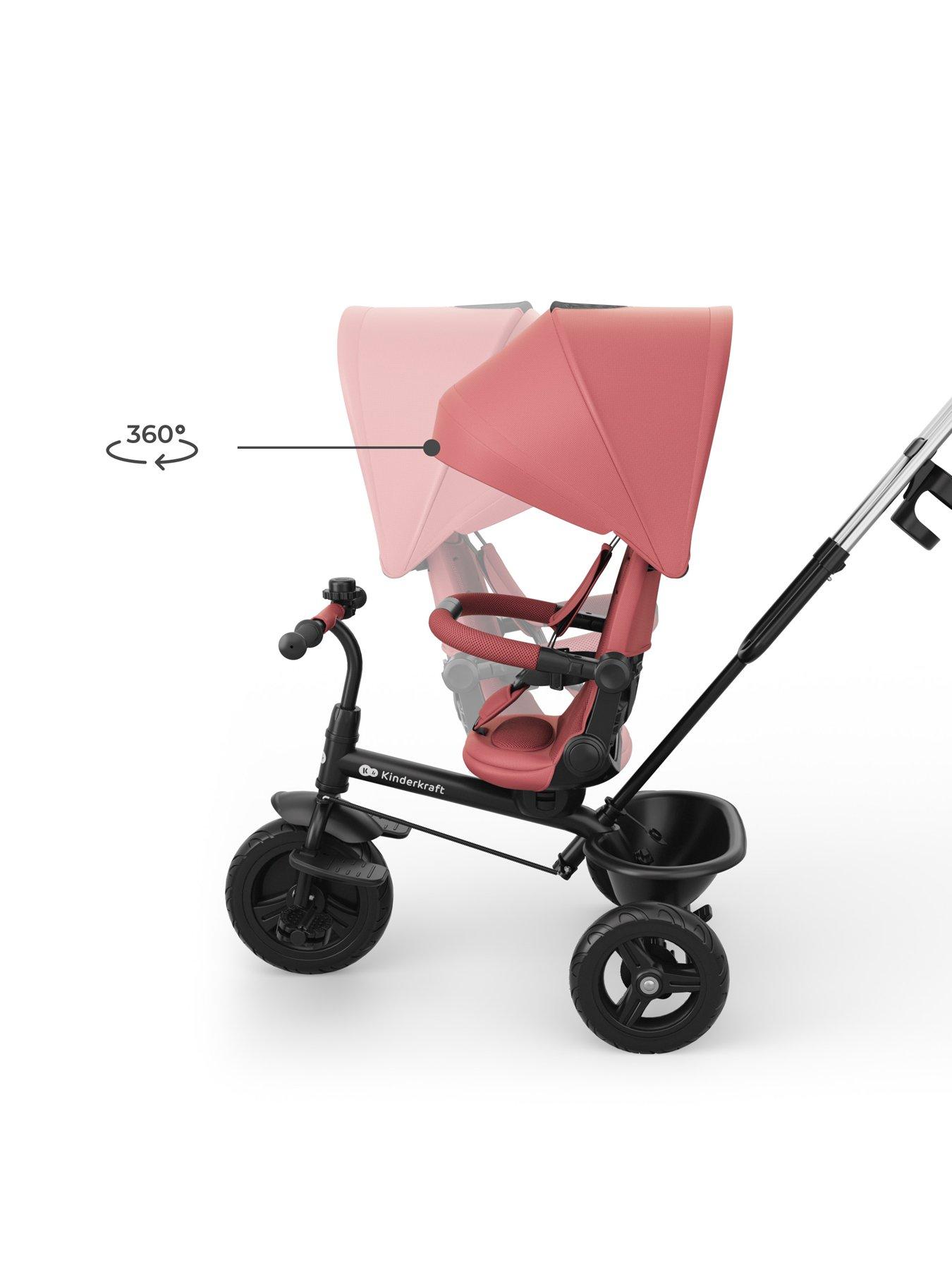 Image 2 of 8 of Kinderkraft Aston 2 Plus Tricycle - Rose Pink