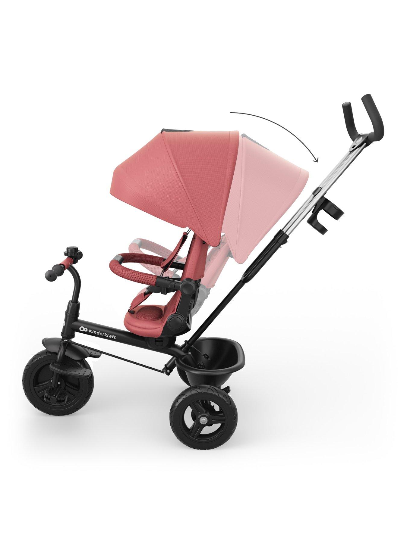 Image 3 of 8 of Kinderkraft Aston 2 Plus Tricycle - Rose Pink