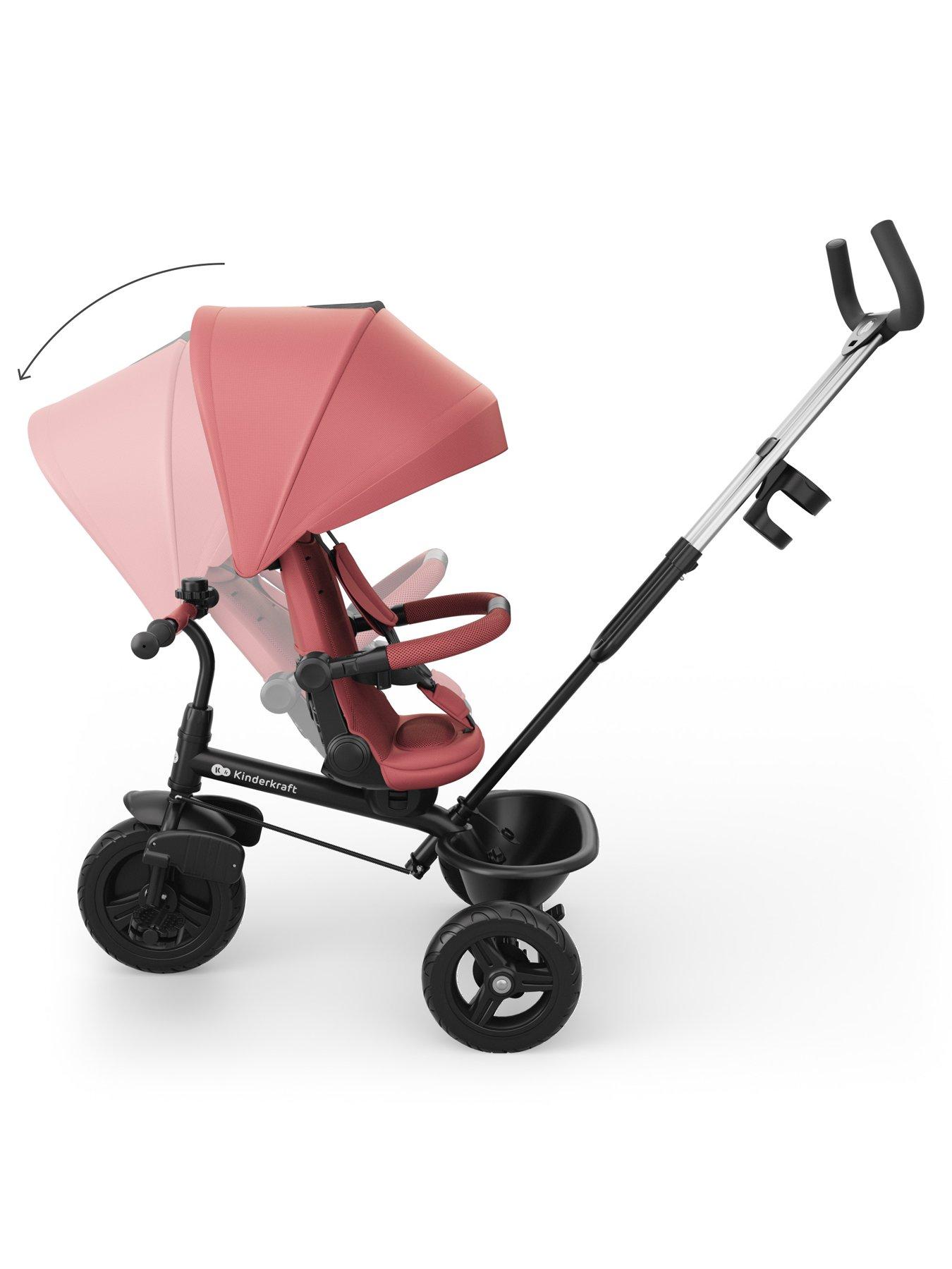 Image 4 of 8 of Kinderkraft Aston 2 Plus Tricycle - Rose Pink