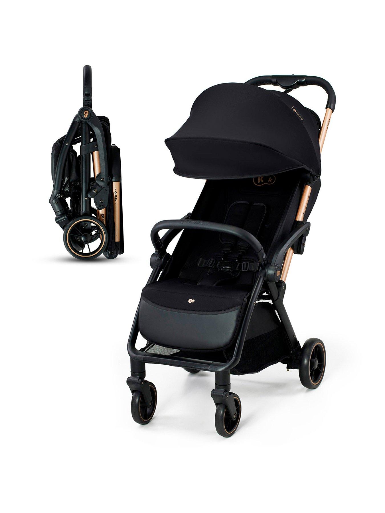 Image 1 of 8 of Kinderkraft Apino Compact Stroller - Raven Black