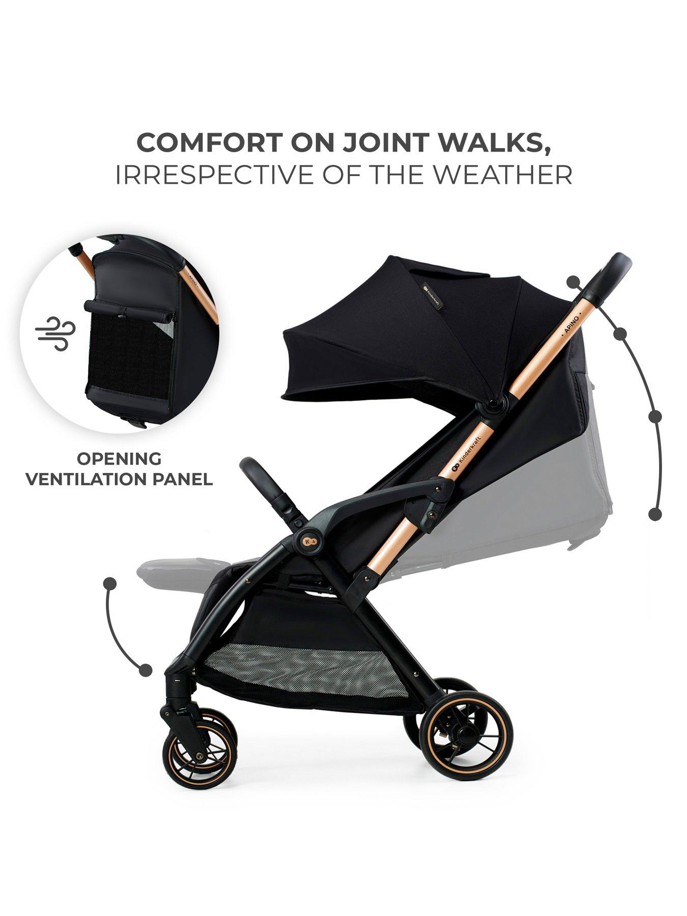 Image 5 of 8 of Kinderkraft Apino Compact Stroller - Raven Black