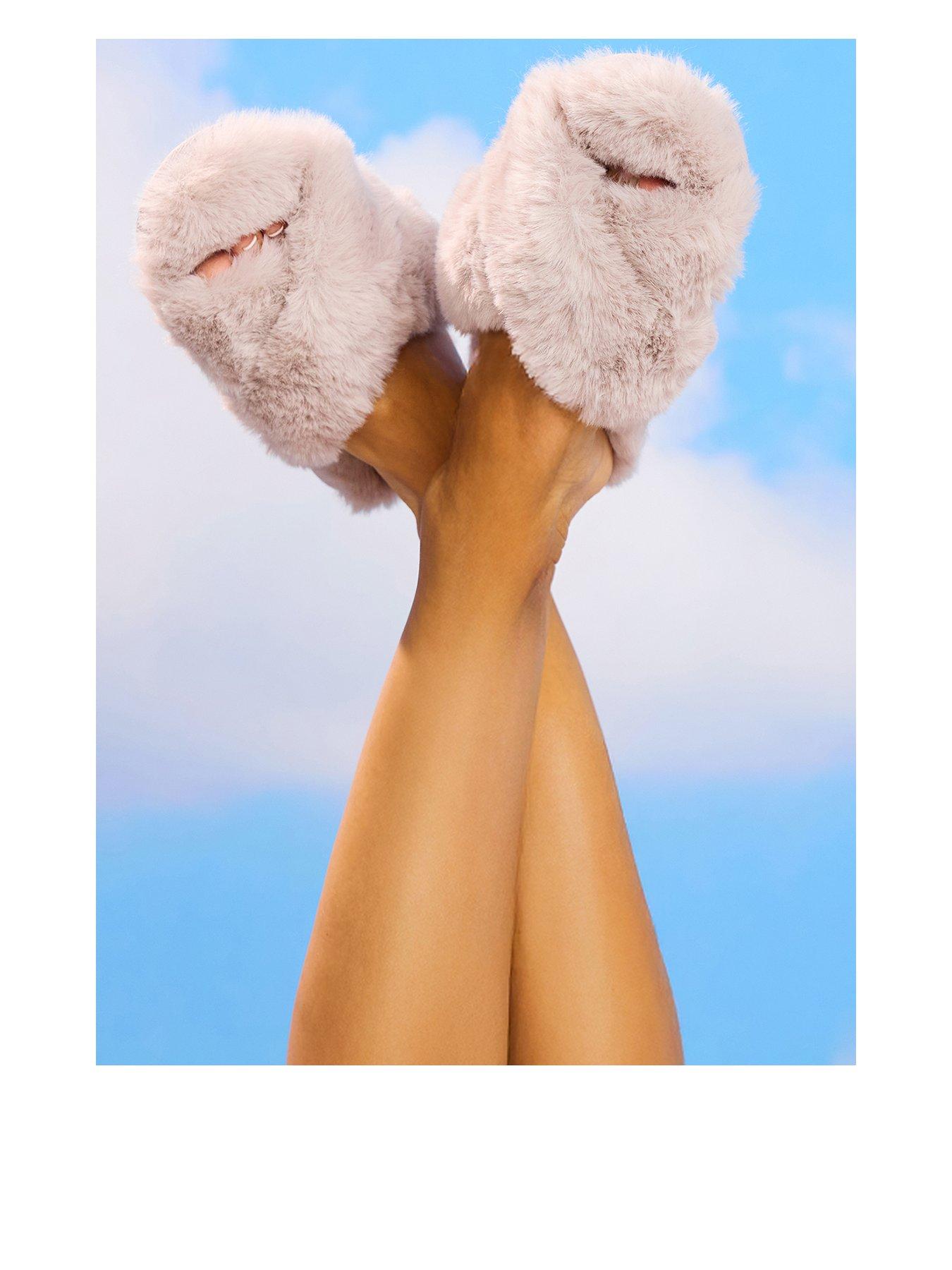 Boux Avenue BOUX AVENUE CROSS BAND SLIPPER - Grey