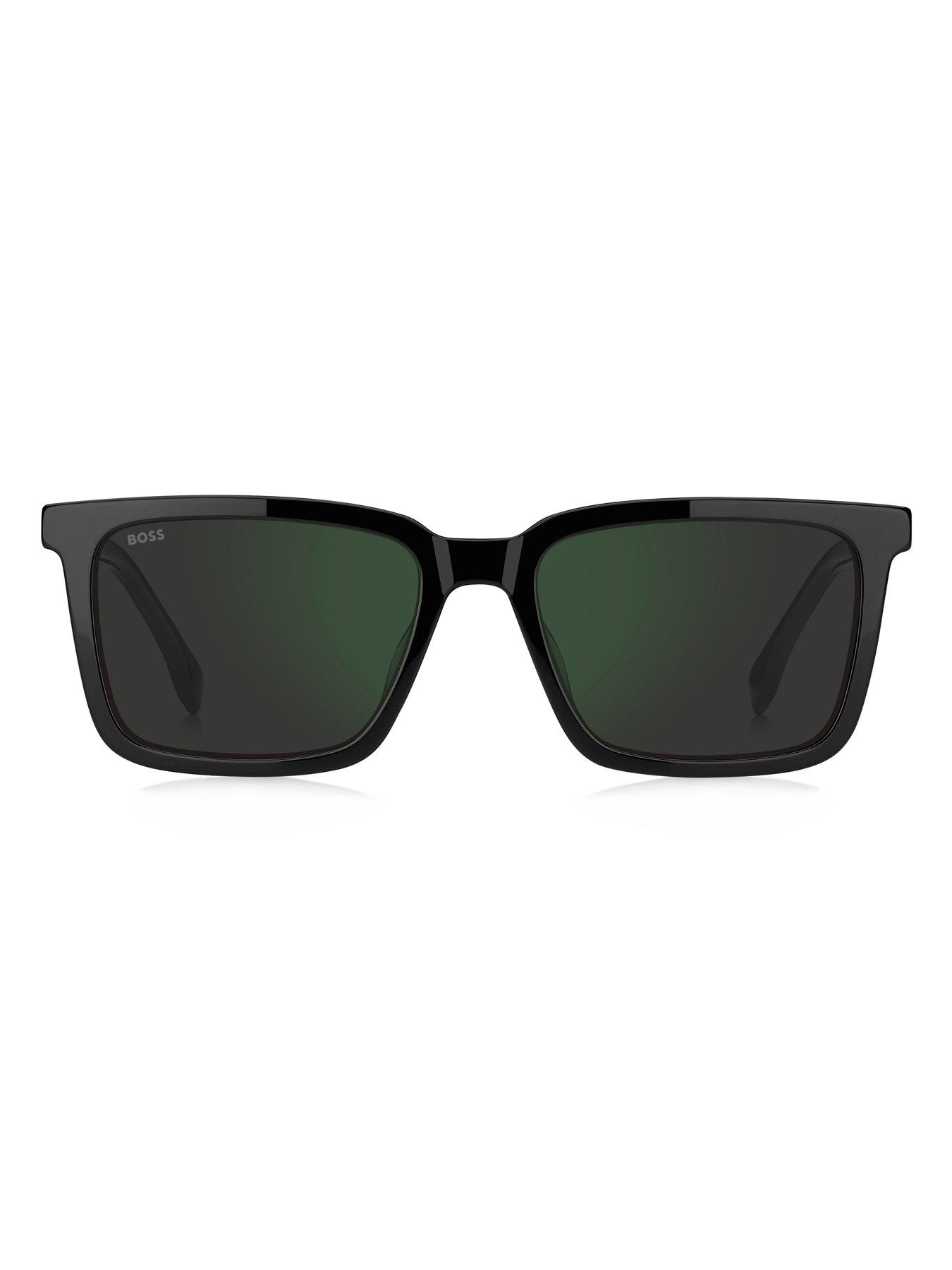 boss-rectangular-sunglasses-blackoutfit