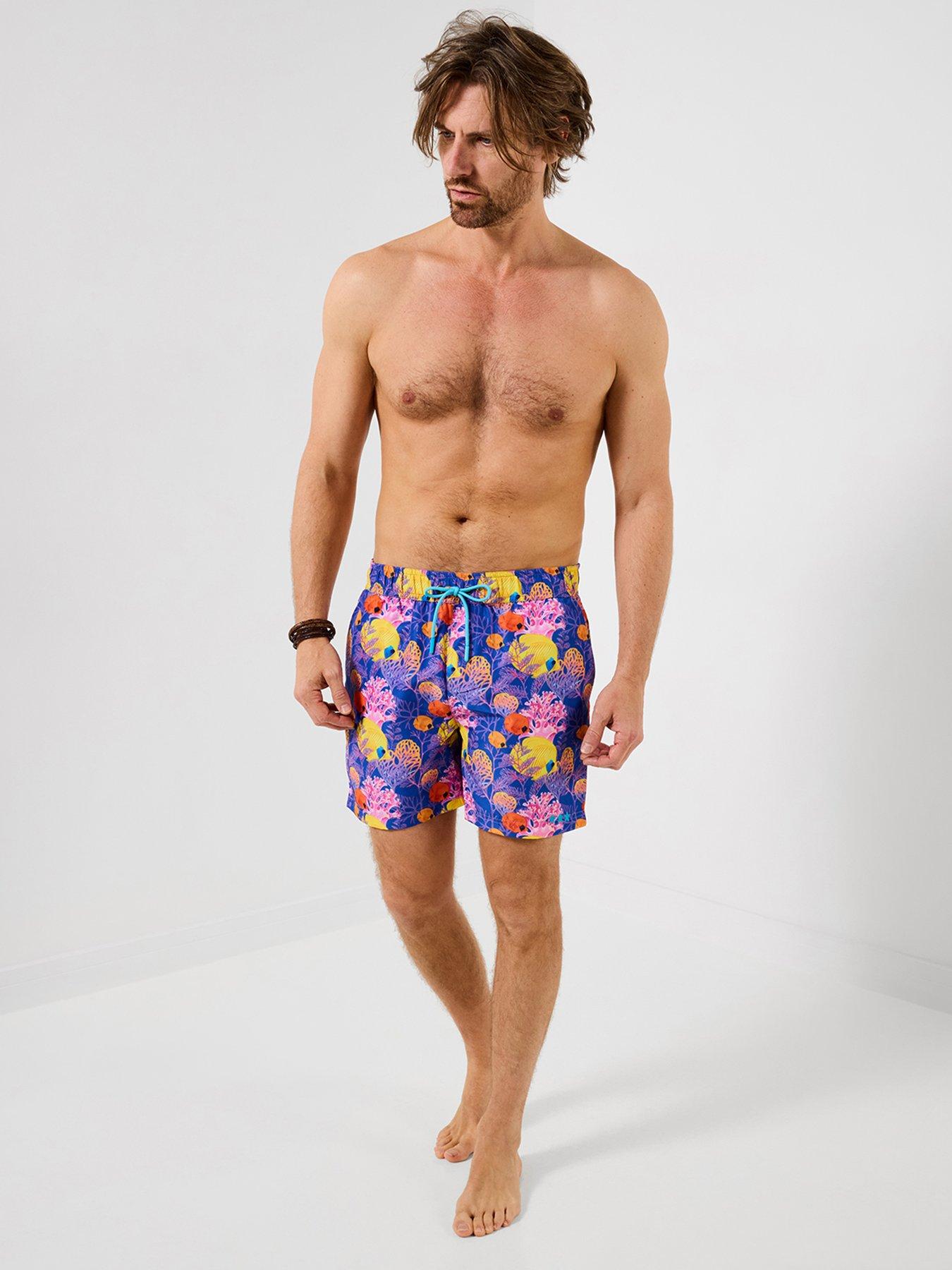Image 3 of 6 of Joe Browns Reef Riders Swim Shorts - Purple/Multi