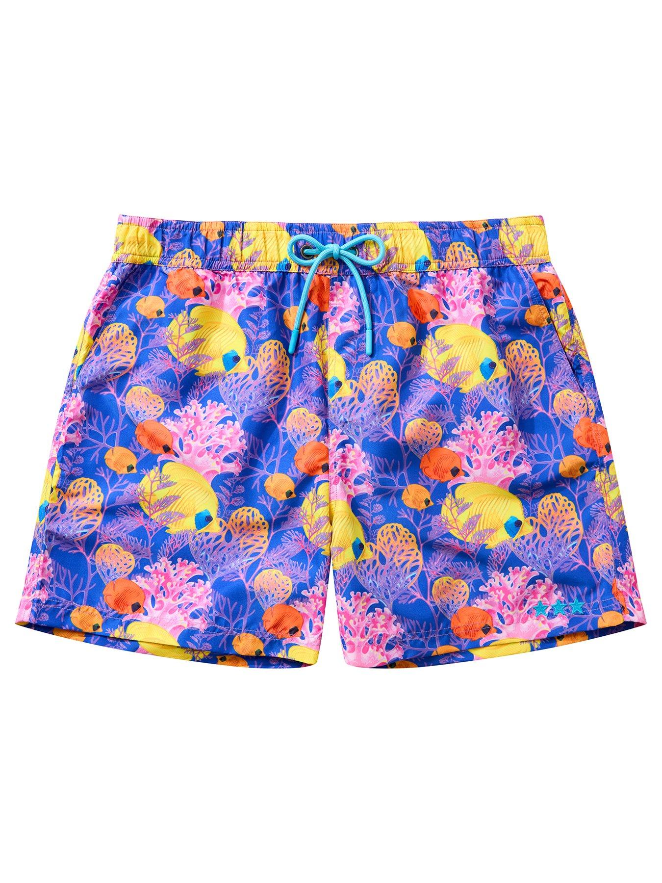 Image 6 of 6 of Joe Browns Reef Riders Swim Shorts - Purple/Multi