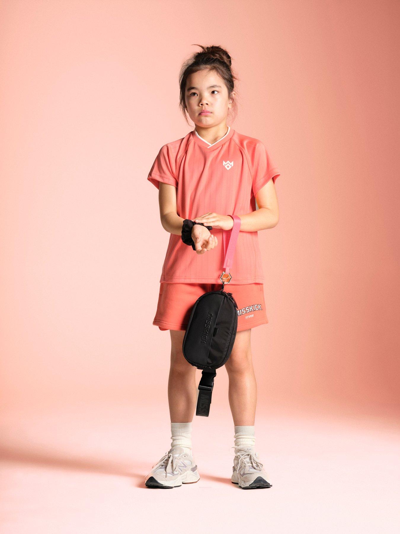 Image 3 of 5 of Miss Kick Girls Football Isobelle T-Shirt - Pink