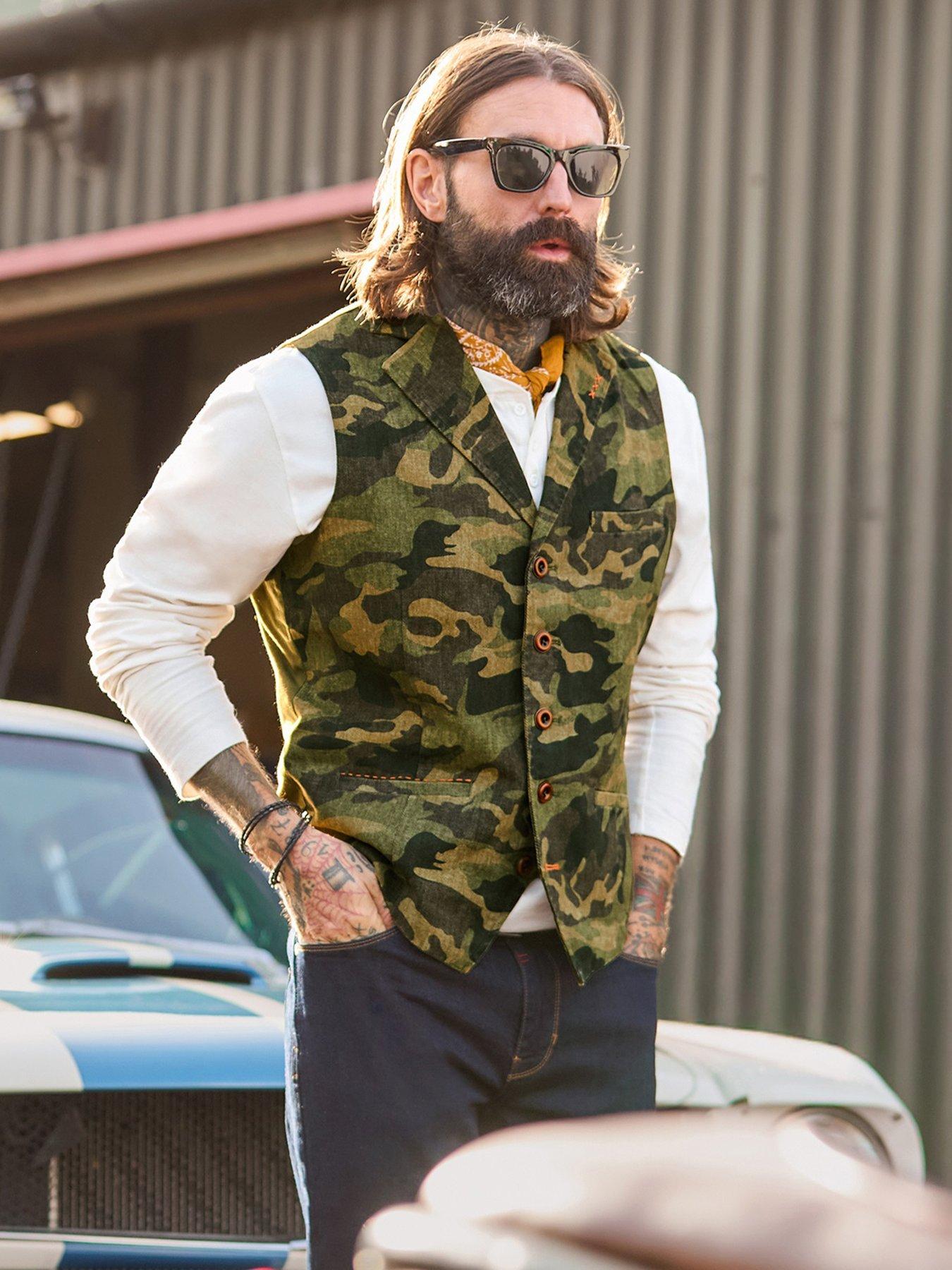 Image 6 of 7 of Joe Browns Joe Browns Cool In Camo Waistcoat