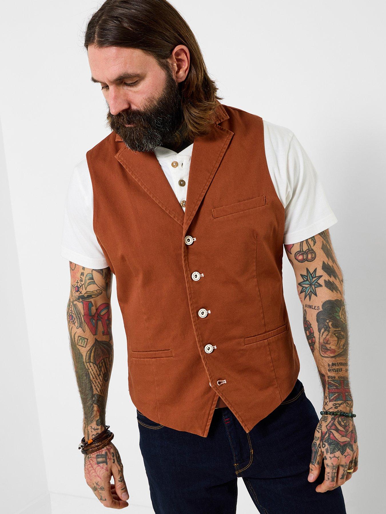 Joe Browns In Vest And Shirt Joe Browns Formal Orange Regular Fit Very